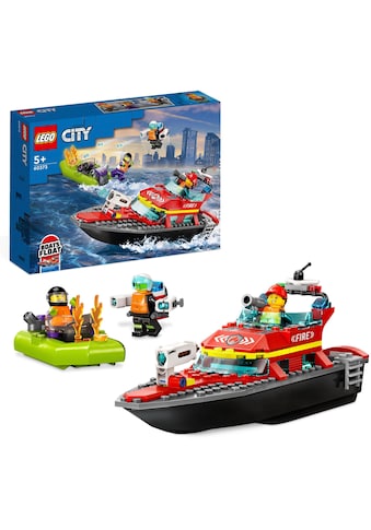 Konstruktionsspielsteine »Feuerwehrboot (60373), LEGO® City«, (144 St.)