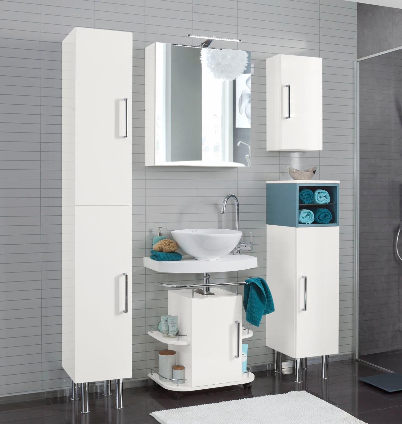 OPTIFIT Waschbeckenunterschrank »Napoli«, mit Soft-Close-Funktion und  Rollen, Breite 60 cm auf Rechnung kaufen | Regalsysteme