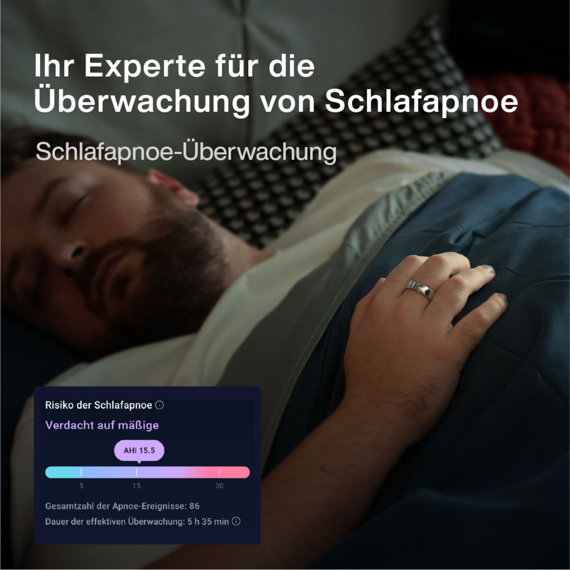 RingConn Smart Ring »Gen2 - der perfekte Begleiter für Ihre Gesundheit und Fitness« eine gratis App bietet detaillierte Einblicke in die Gesundheitsdaten