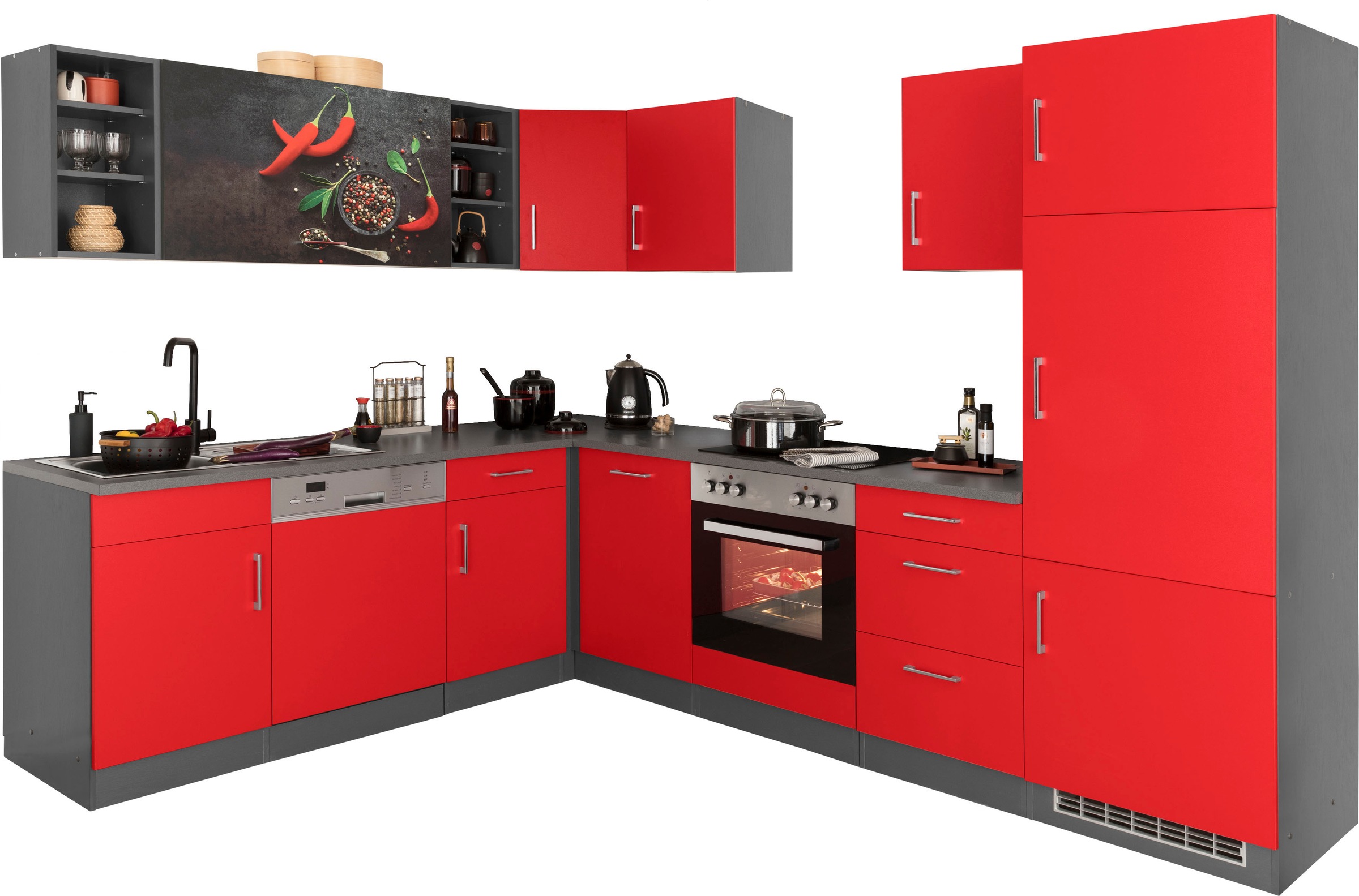 KOCHSTATION Küchenzeile »KS-Paris – Küchen mit einzigartigen Fotomotiven au günstig online kaufen