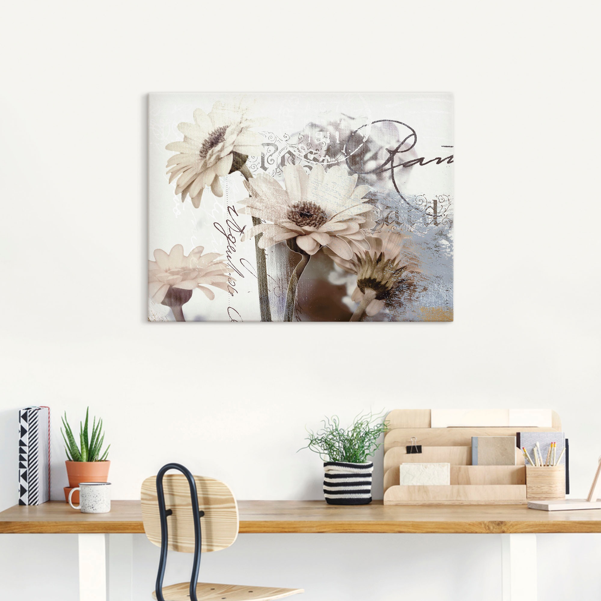 Artland Wandbild »Gerberas_Detail«, Blumenbilder, (1 St.), als Leinwandbild, Poster, Wandaufkleber in verschied. Größen