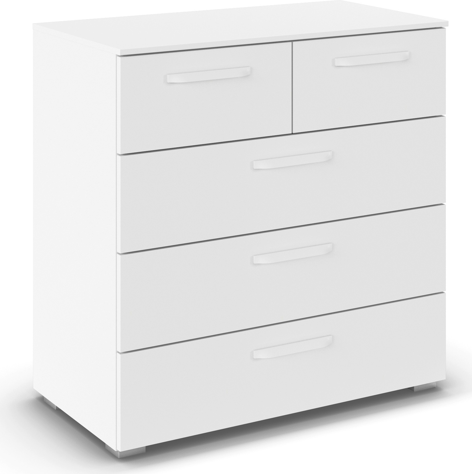 rauch Schubkastenkommode »Sideboard Schubladenkommode OTELI mit Dekor- und Hochglanzfront« Breite 80 cm inkl. Soft-Close-Funktion,  mit 5 geräumigen Schubladen für viel Stauraum MADE IN GERMANY