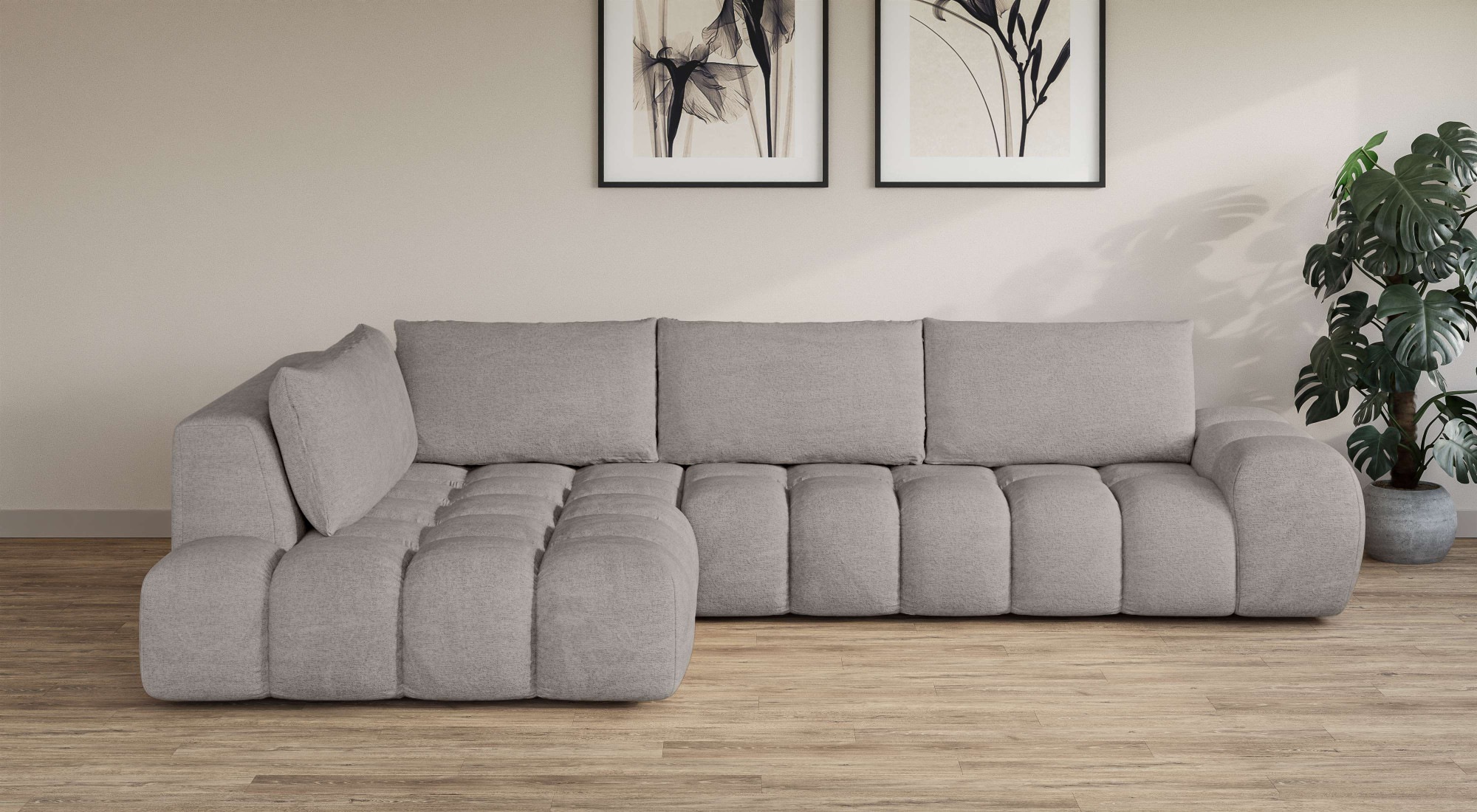 INOSIGN Ecksofa »AZITA klein, L-Form, elegant und bequem Designsofa«, lose günstig online kaufen