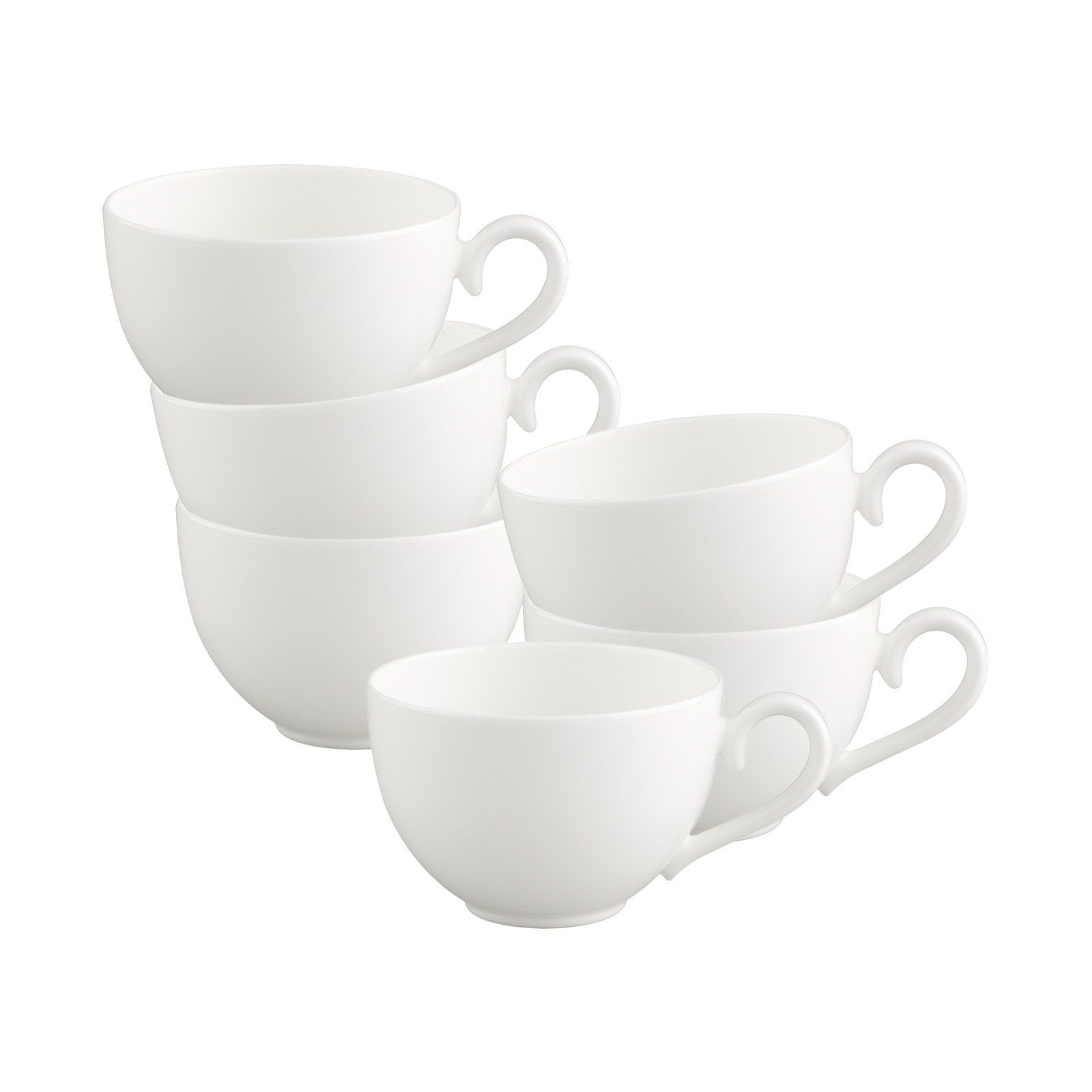 Villeroy & Boch Tasse »Kaffeetassen White Pearl 120 ml 6er Set weiß« günstig online kaufen