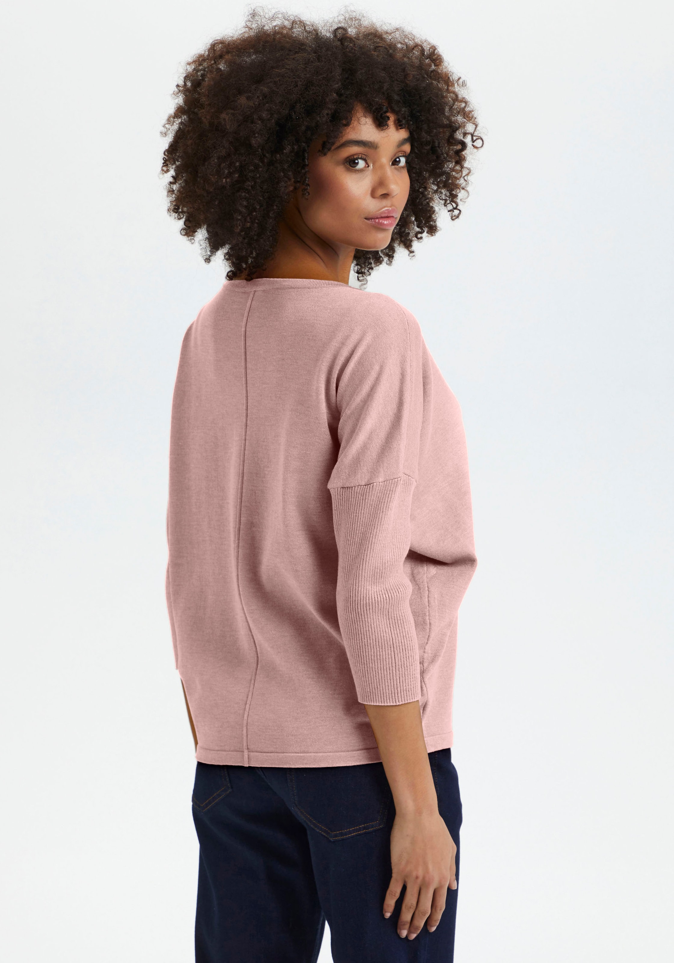 Saint Tropez Rundhalspullover »A2561, MilaSZ R-Neck«
