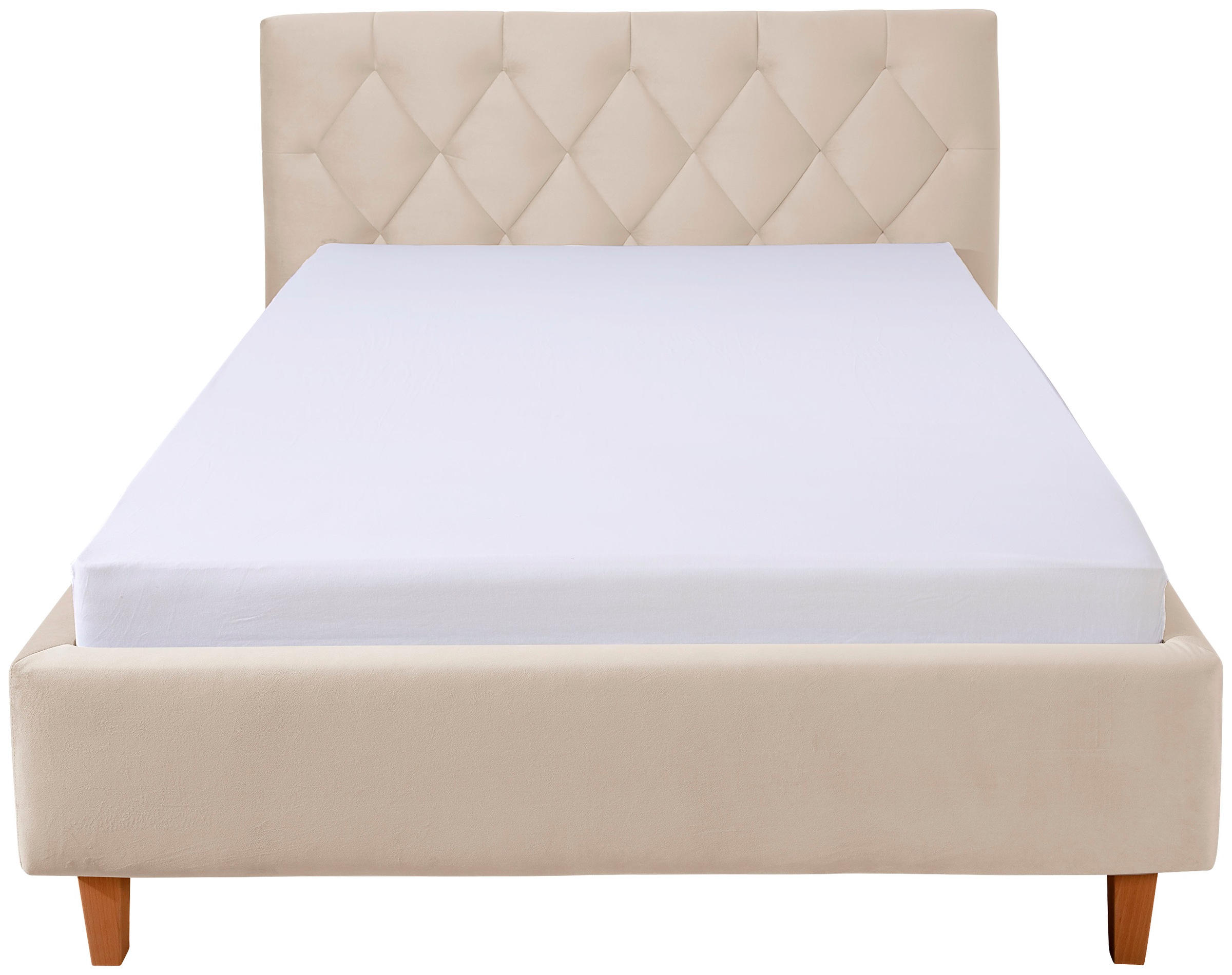 Guido Maria Kretschmer Home&Living Polsterbett »Sunley 100«, Kreuzsteppung, Kopfteilhöhe 102 cm, ohne oder mit Matratze/Lattenrost