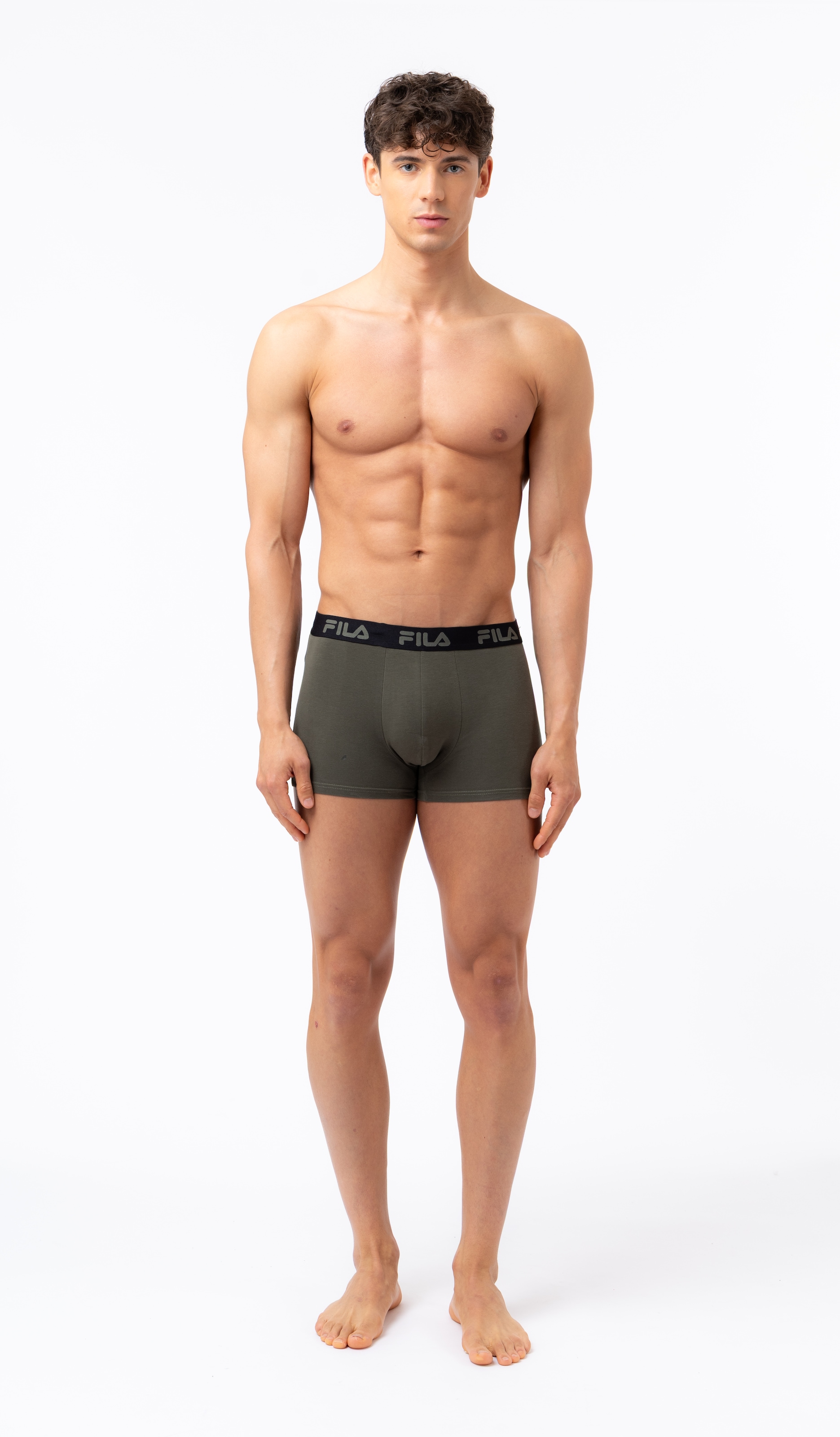 Fila Boxer 3er Pack,  ohne Eingriff, elastisch, Baumwollmix