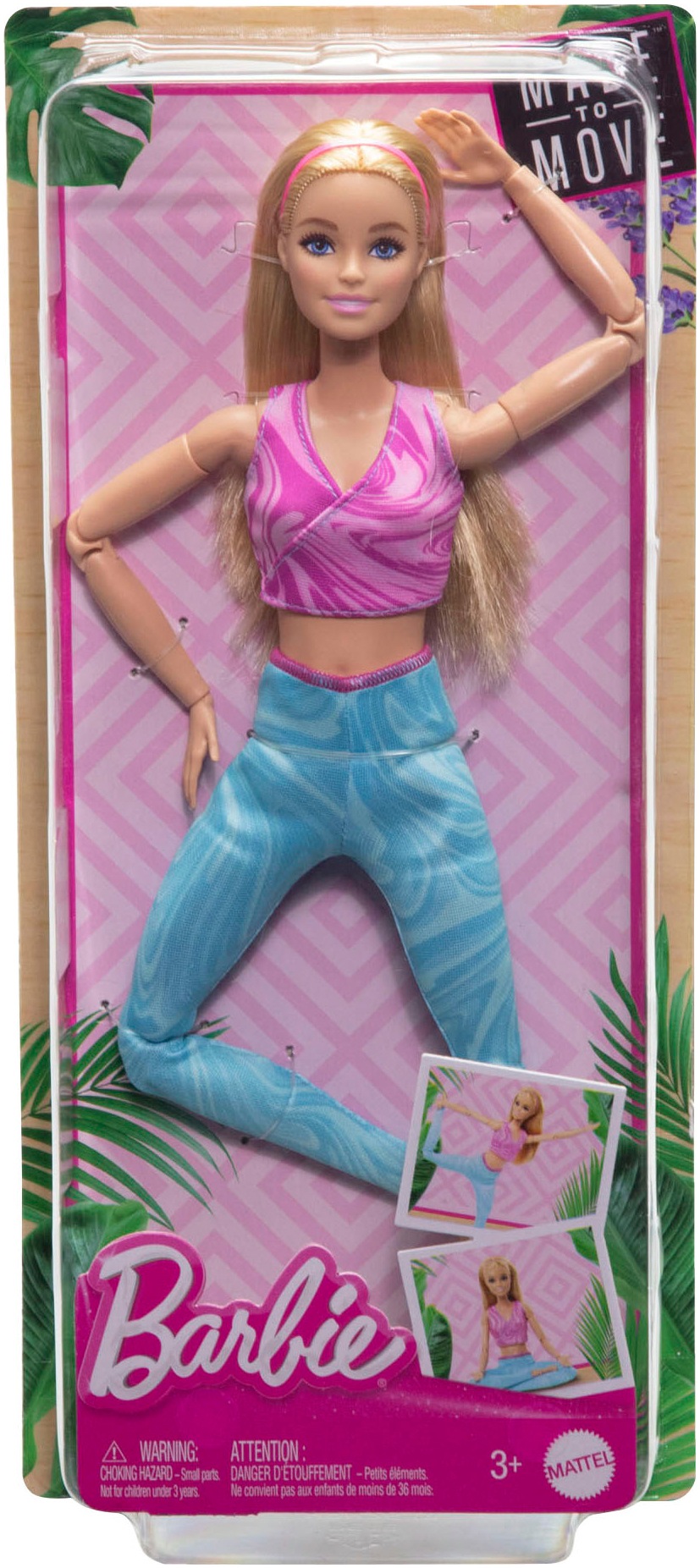 Barbie Anziehpuppe »Made to Move - mit blondem Haar«