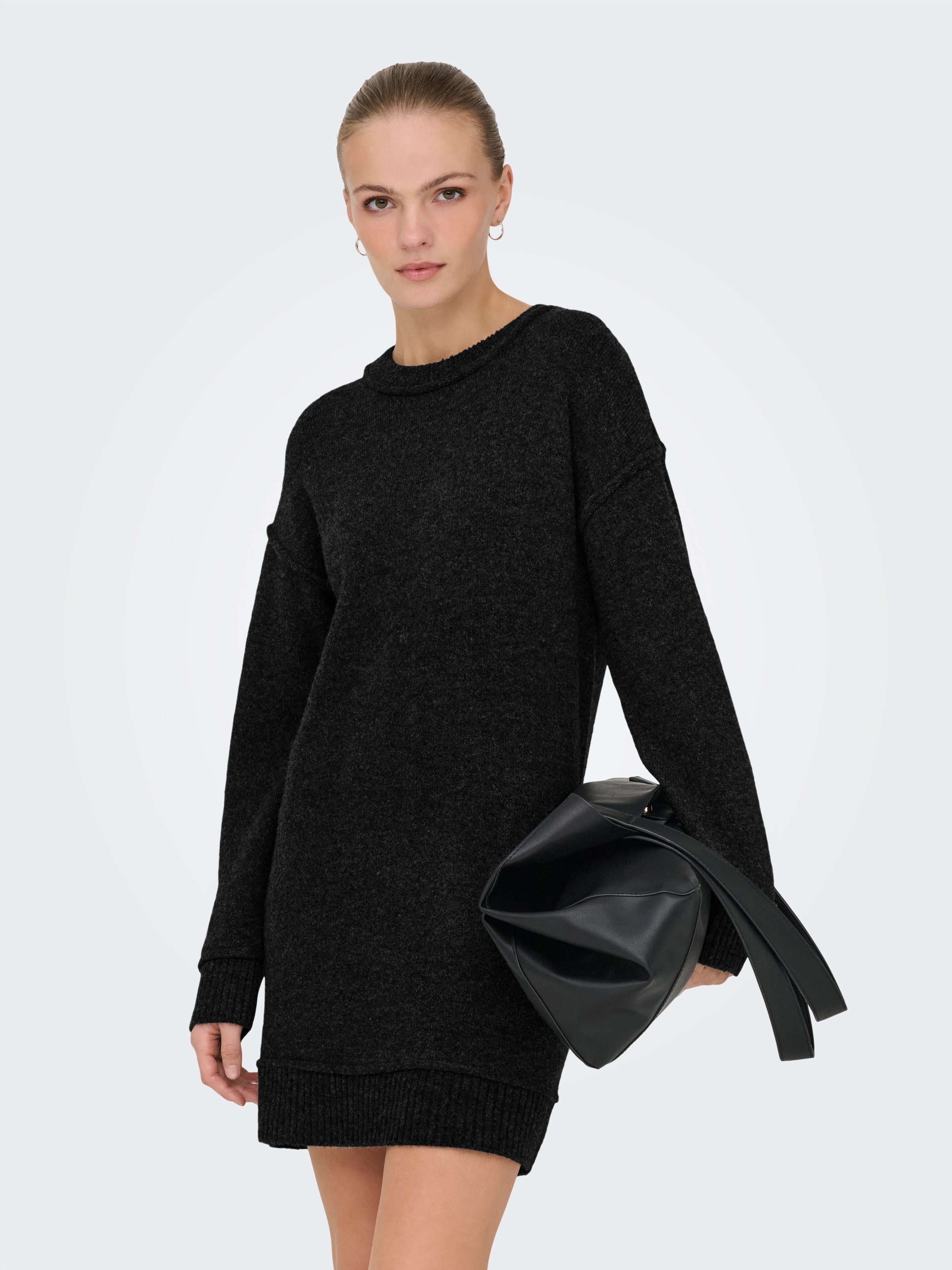 ONLY Midikleid »ONLHAZEL LS O-NECK DRESS BF KNT« Sommerkleid