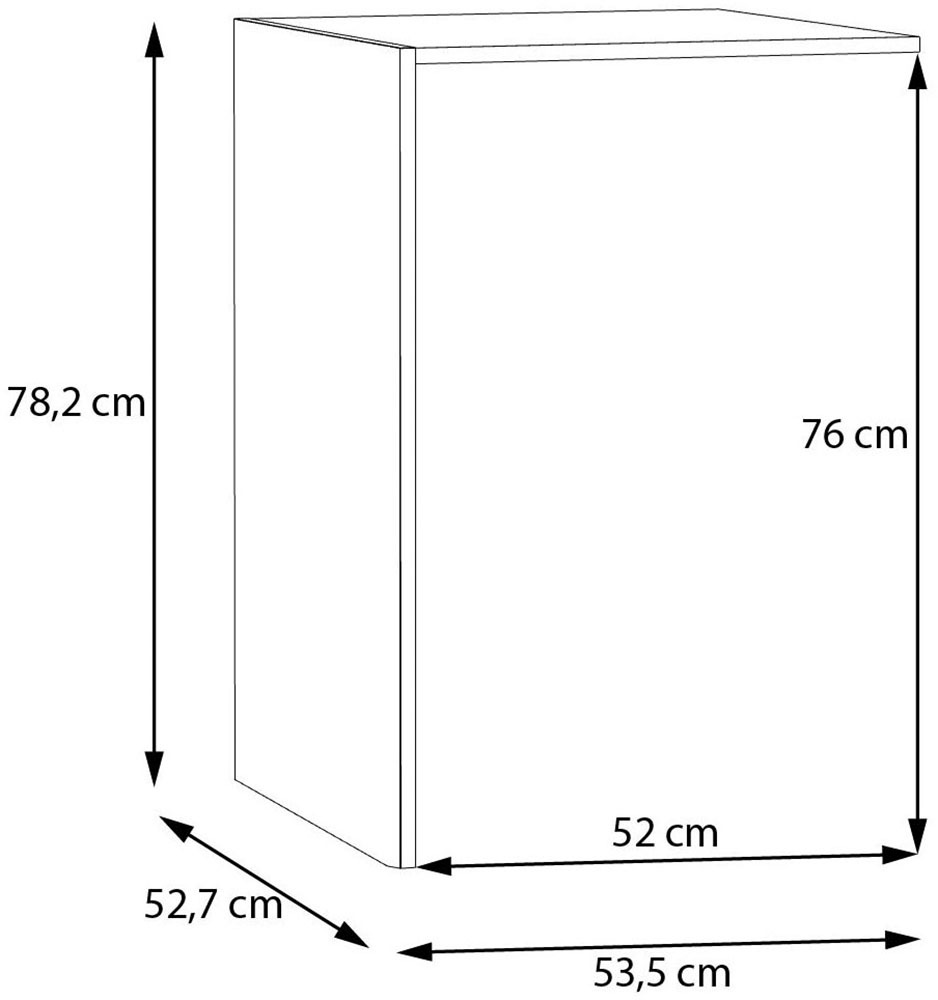 FORTE Inneneinteilung B/H/T 53,5/78,2/52,7 cm, einfache Montage