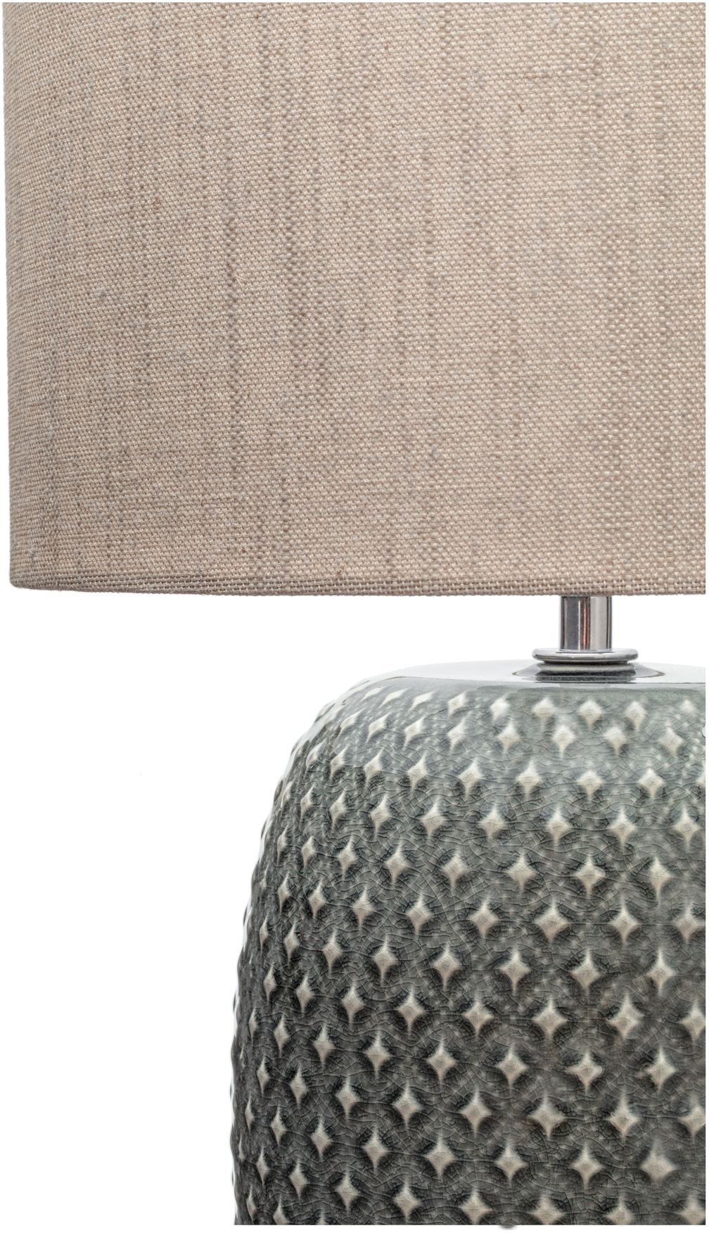 Pauleen Tischleuchte »Pretty Classy max60W 230V Grau, Beige / Keramik, Stoff«, 1 flammig, Leuchtmittel E27 | ohne Leuchtmittel, E27, Grau, Beige / Keramik, Stoff