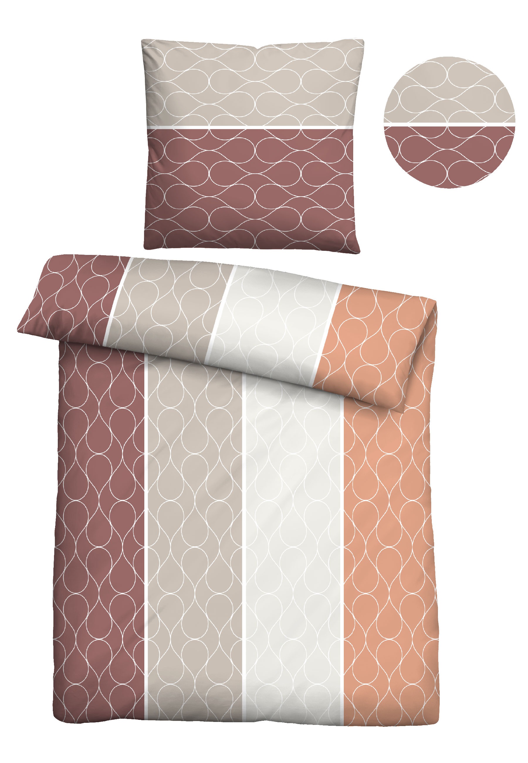 Castell - Markenbettwäsche Bettwäsche »0351108« 2 Stk. tlg. Poly-Cotton, wo günstig online kaufen