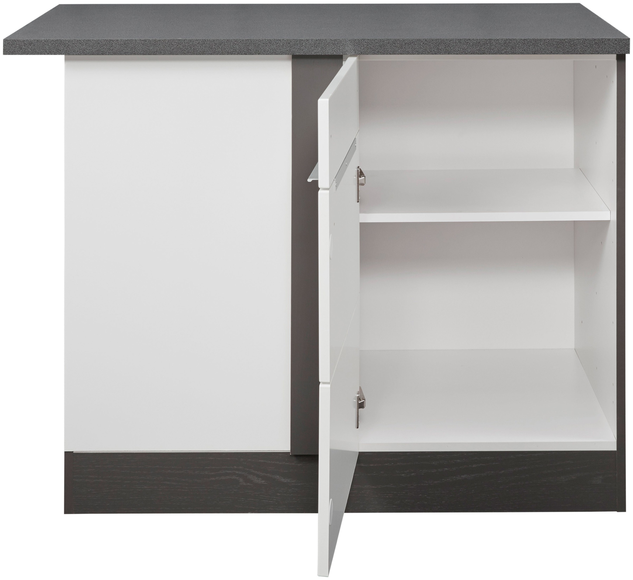 KOCHSTATION Eckunterschrank "KS-Brindisi" praktischer Stauraum in der Ecke günstig online kaufen