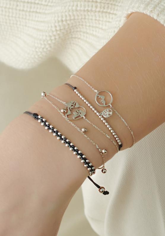 2. Bild von XENOX Silberarmband »Bergspitze Wanderlust, XS3176«