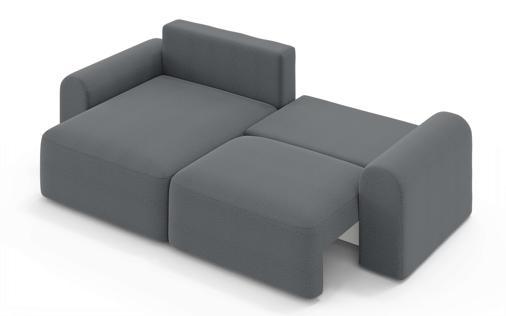 OTTO home Ecksofa »LEOO universell Schlafsofa mit Bettkasten, Maße B/T/H: 272/152/84,5 cm«, L-Form mit Recamiere rechts oder links montierbar, hoher Sitzkomfort