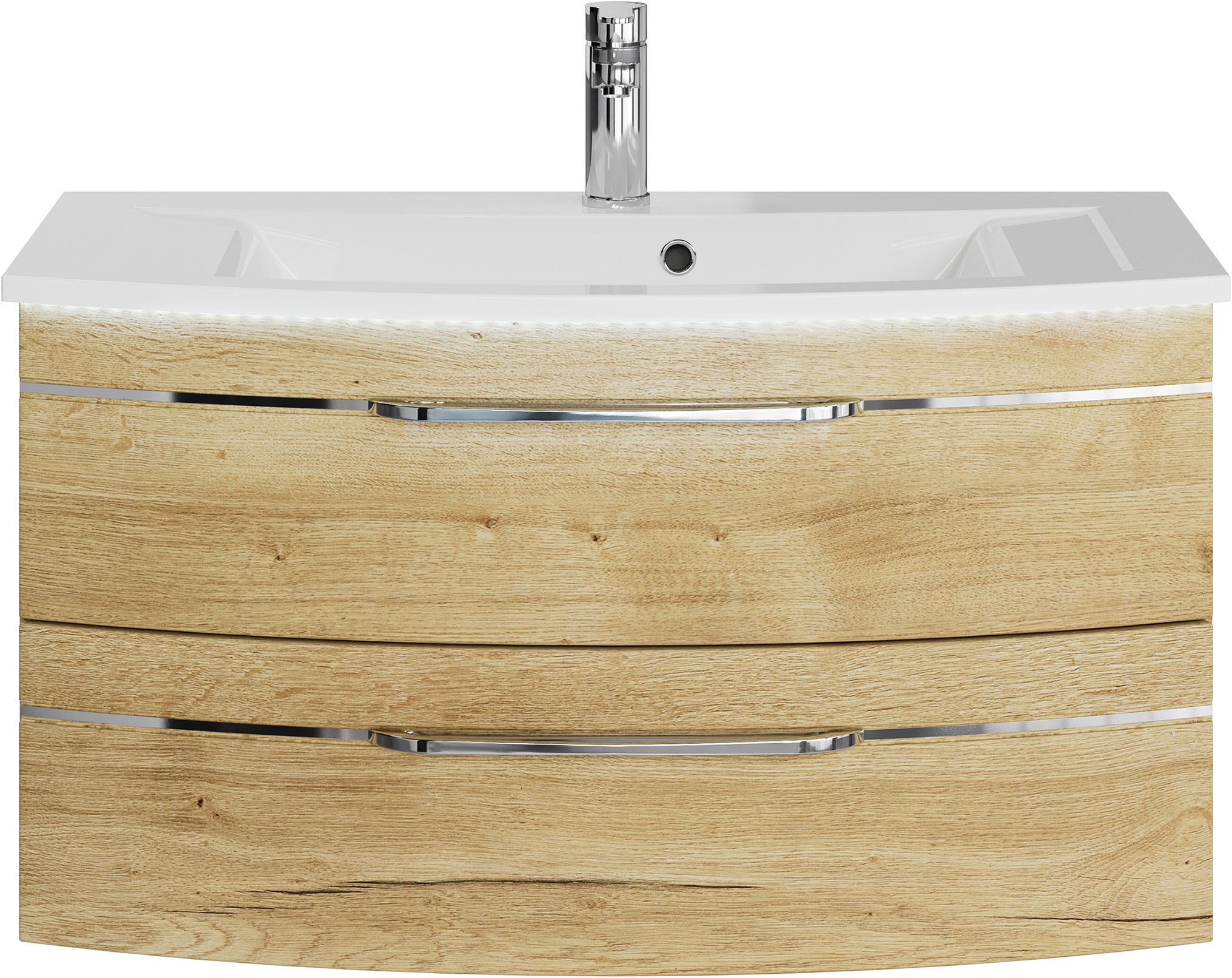 Saphir Waschtisch »Serie 7045 Mineralmarmor-Waschtisch und Unterschrank, 91 günstig online kaufen