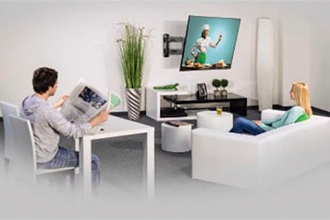 Hama TV-Wandhalterung »FULLMOTION«, bis 122 cm Zoll, schwenkbar, neigbar, 122cm (48 Zoll), vollbeweglich