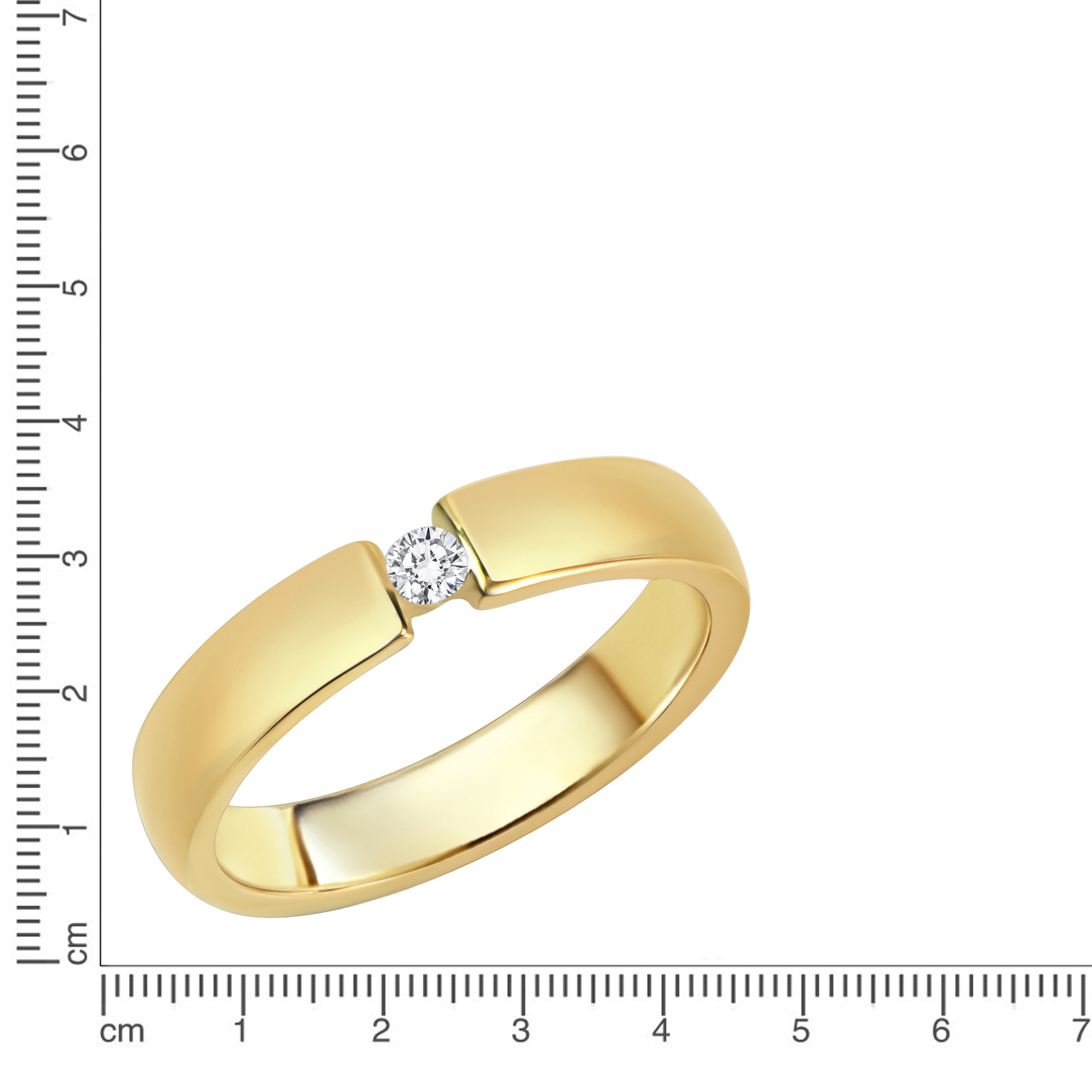 Diamonds by Ellen K. Fingerring »Gold 375 mit 1x Brillant 0,05ct.«