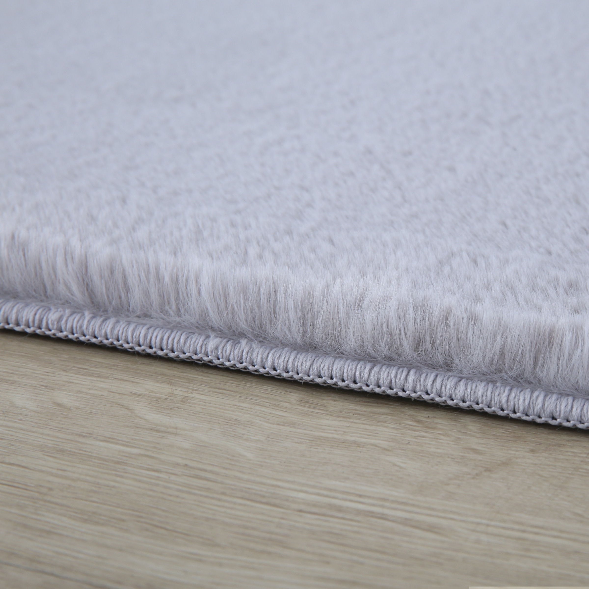 Ayyildiz Teppiche Hochflor-Teppich »POUFFY 5100«, rechteckig, 20 mm Höhe, Läufer, weicher glatter Softflor, Kaninchen Fell Haptik, waschbar