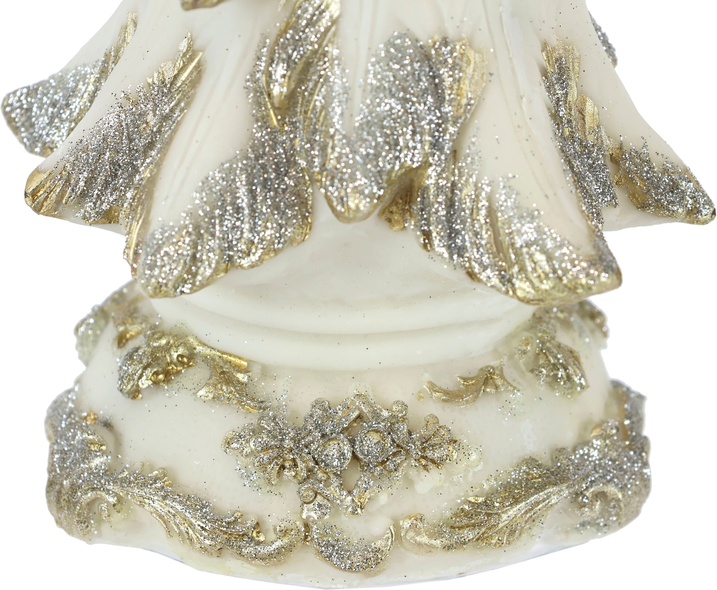I.GE.A. Dekobaum »Tannenbaum mit LED Beleuchtung«, Weihnachtsdeko aus Polyresin, Höhe ca. 34 cm