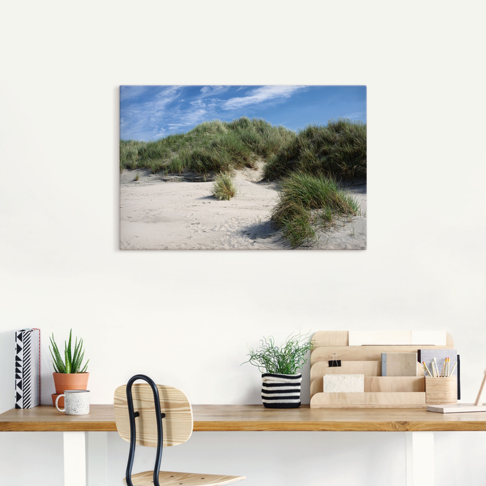 Artland Wandbild »Dünenlandschaft auf Baltrum«, Strandbilder, (1 St.), als Alubild, Leinwandbild, Wandaufkleber oder Poster in versch. Größen