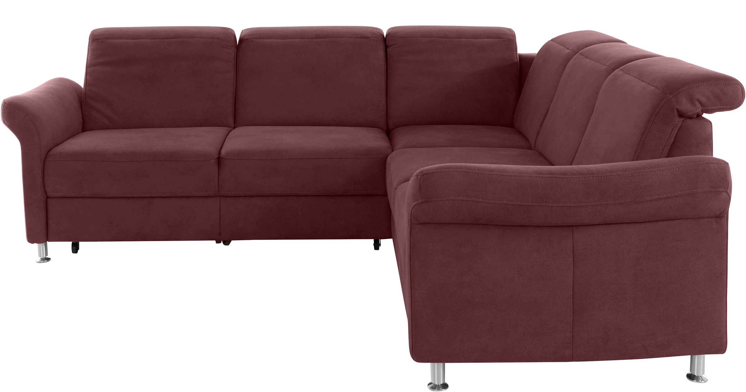sit&more Ecksofa »Darwin L-Form«, inklusive Federkern, wahlweise mit Kopfteilverstellung, Bettfunktion