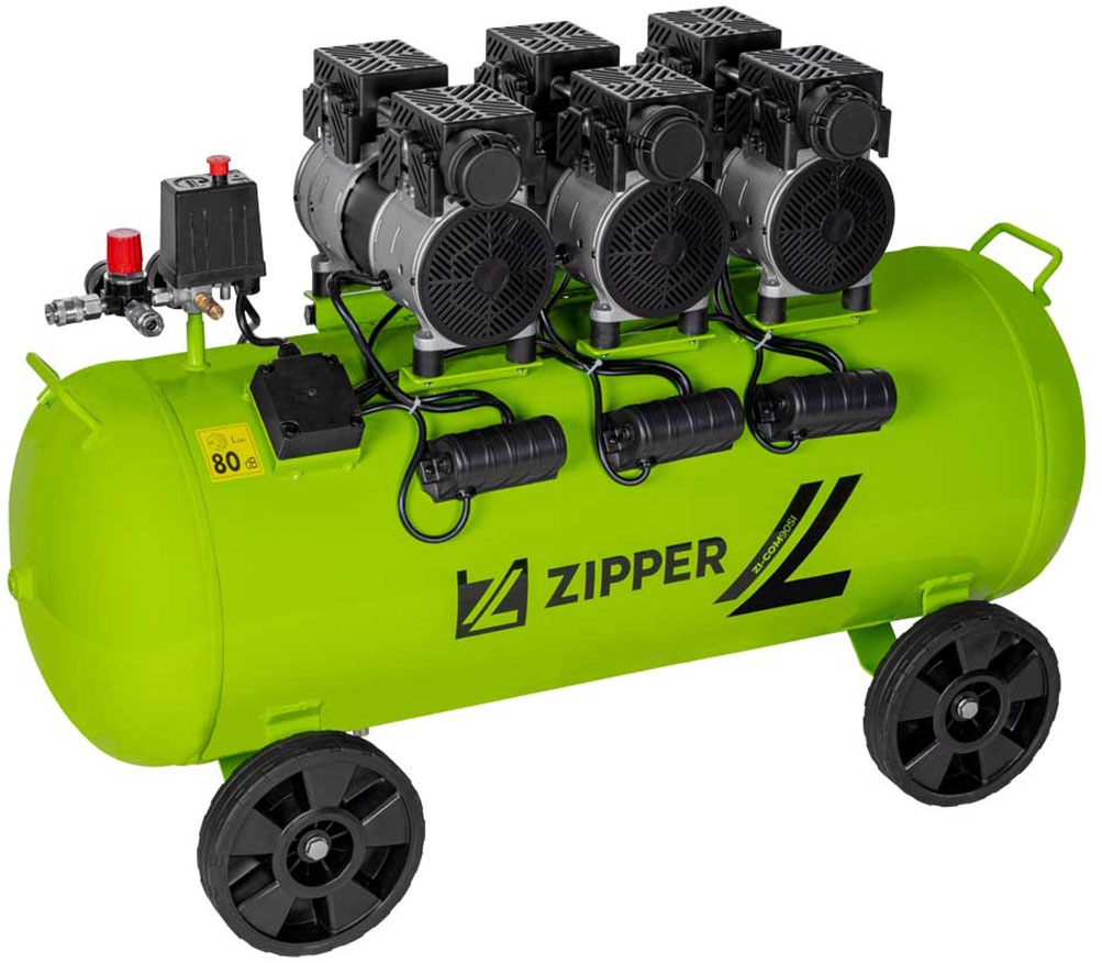 ZIPPER Kompressor »ZI-COM90SI«, Kesselvolumen von 90 Liter