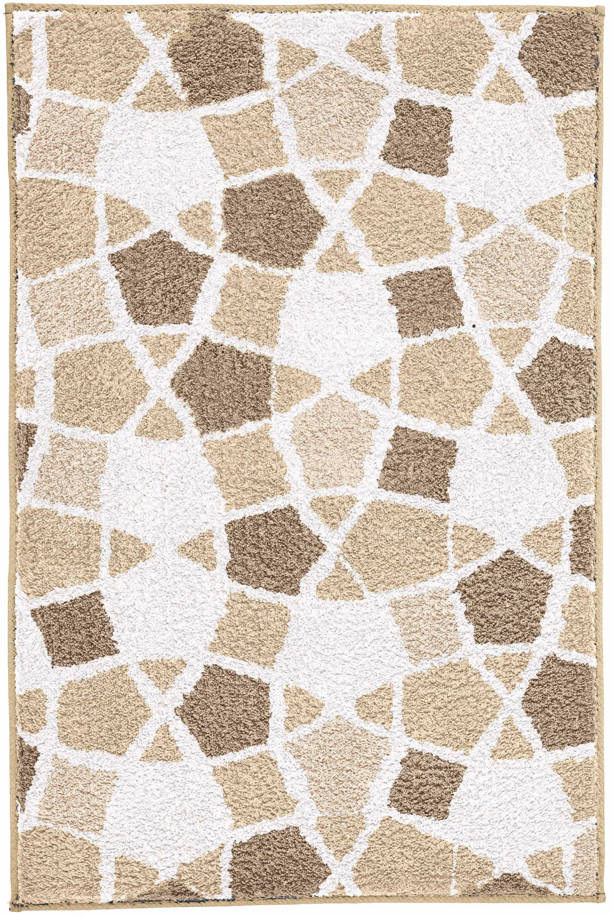 Kleine Wolke Badematte »Sintra«, rutschhemmend beschichtet, fußbodenheizungsgeeignet, Badteppich, modernes Mosaikdesign