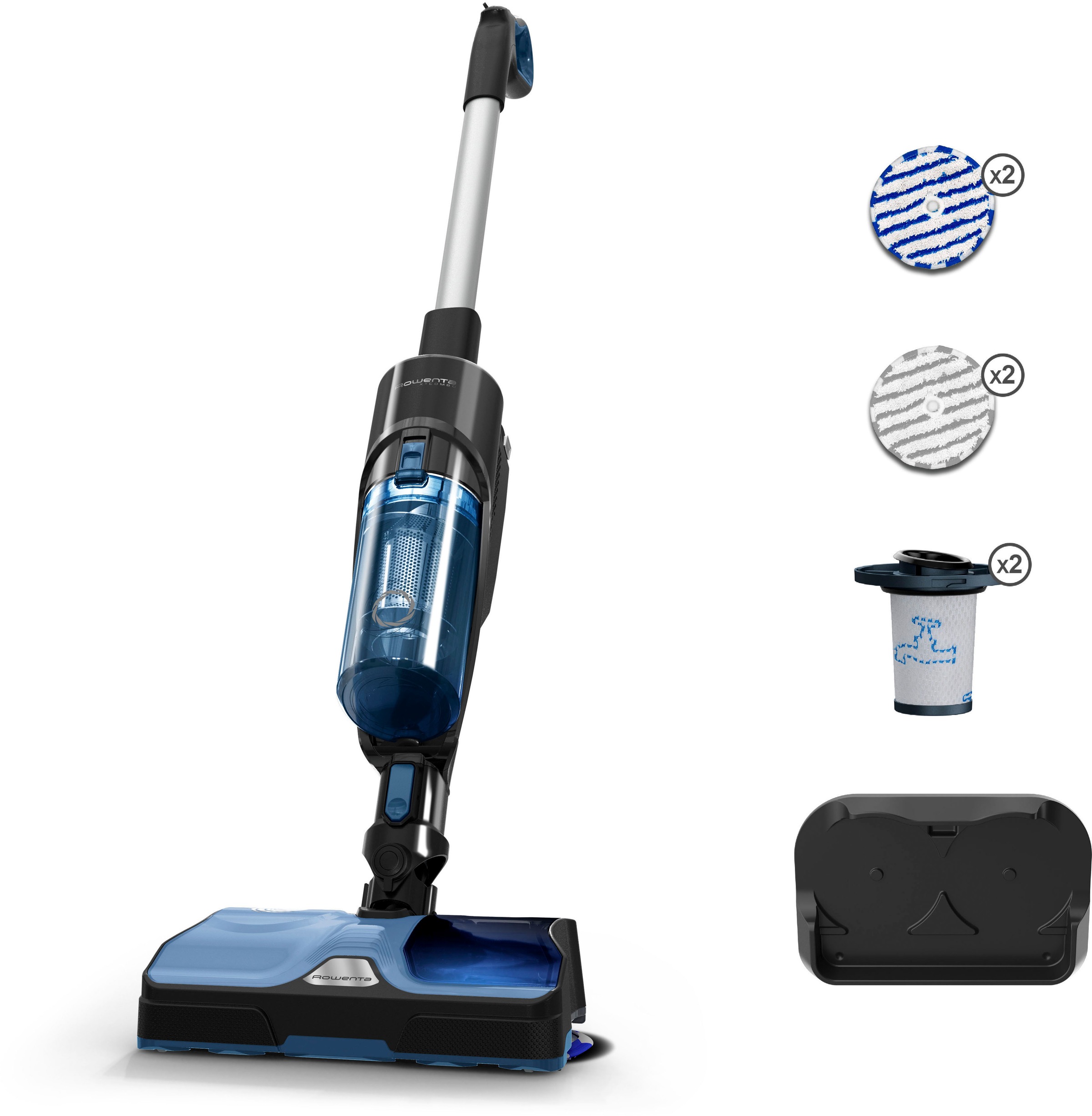 Rowenta Nass-Trocken-Akkusauger »X-Combo, 2-in-1 Staubsaugen und rotierende günstig online kaufen