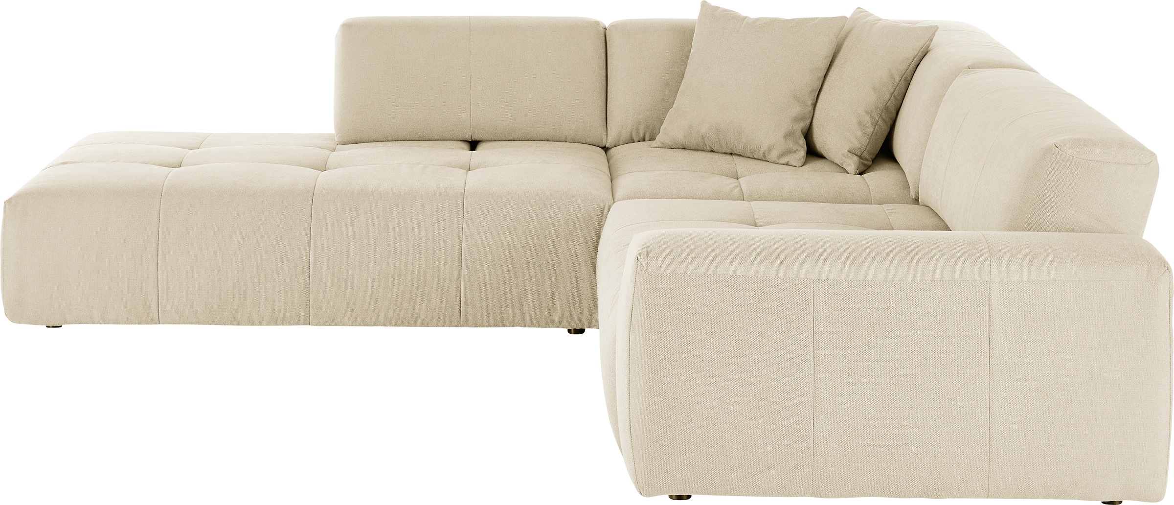 3C Candy Ecksofa »Yoshy Komfortsofa, bequem und modern, hochwertige Verarbeitungsdetails«, Zwei verschiedene Sitztiefen durch verstellbare Rückenlehne, L-Form