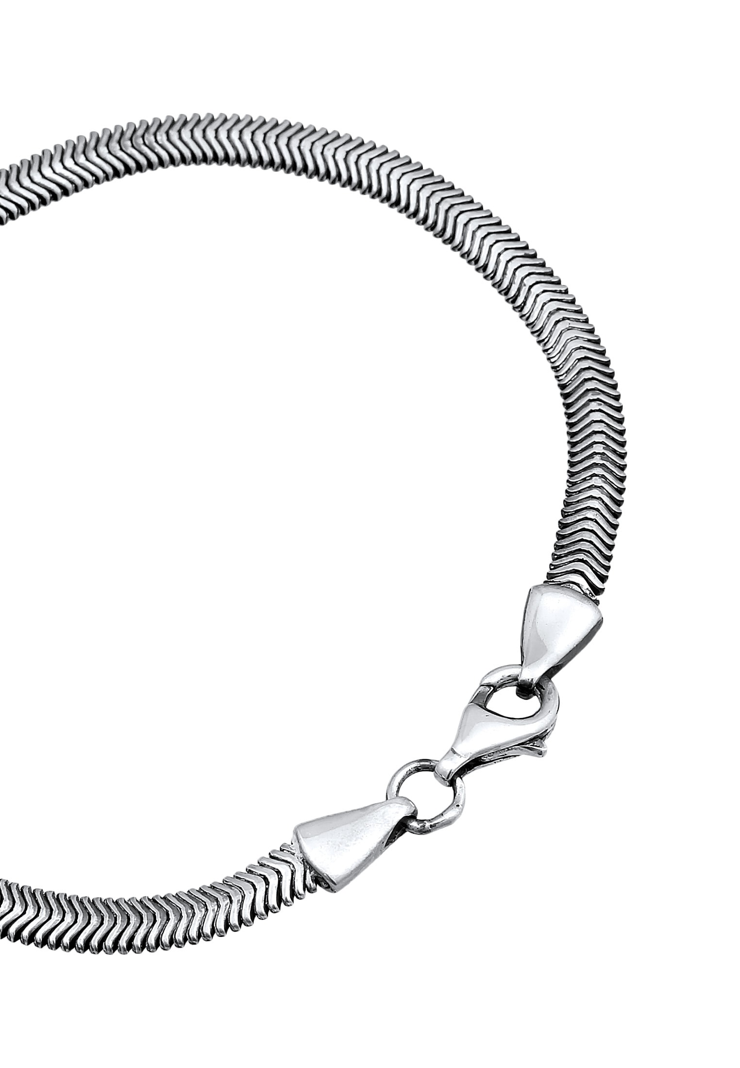 Kuzzoi Armband »Flach 925 Schlangenkette Fischgräte Silber« Elegant kaufen