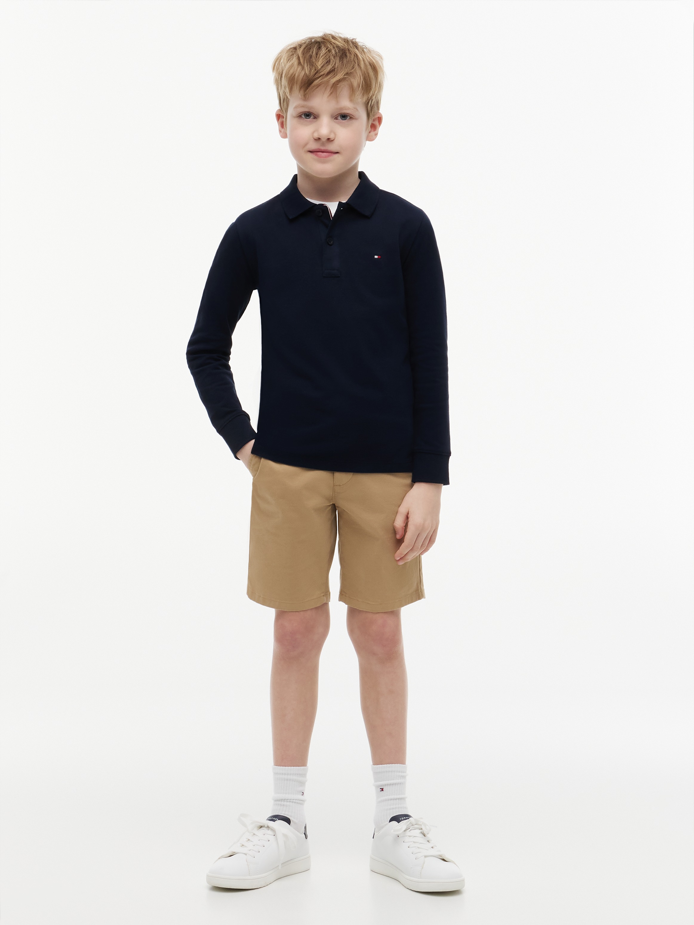 Tommy Hilfiger Poloshirt »REG POLO LS« mit Logostickerei