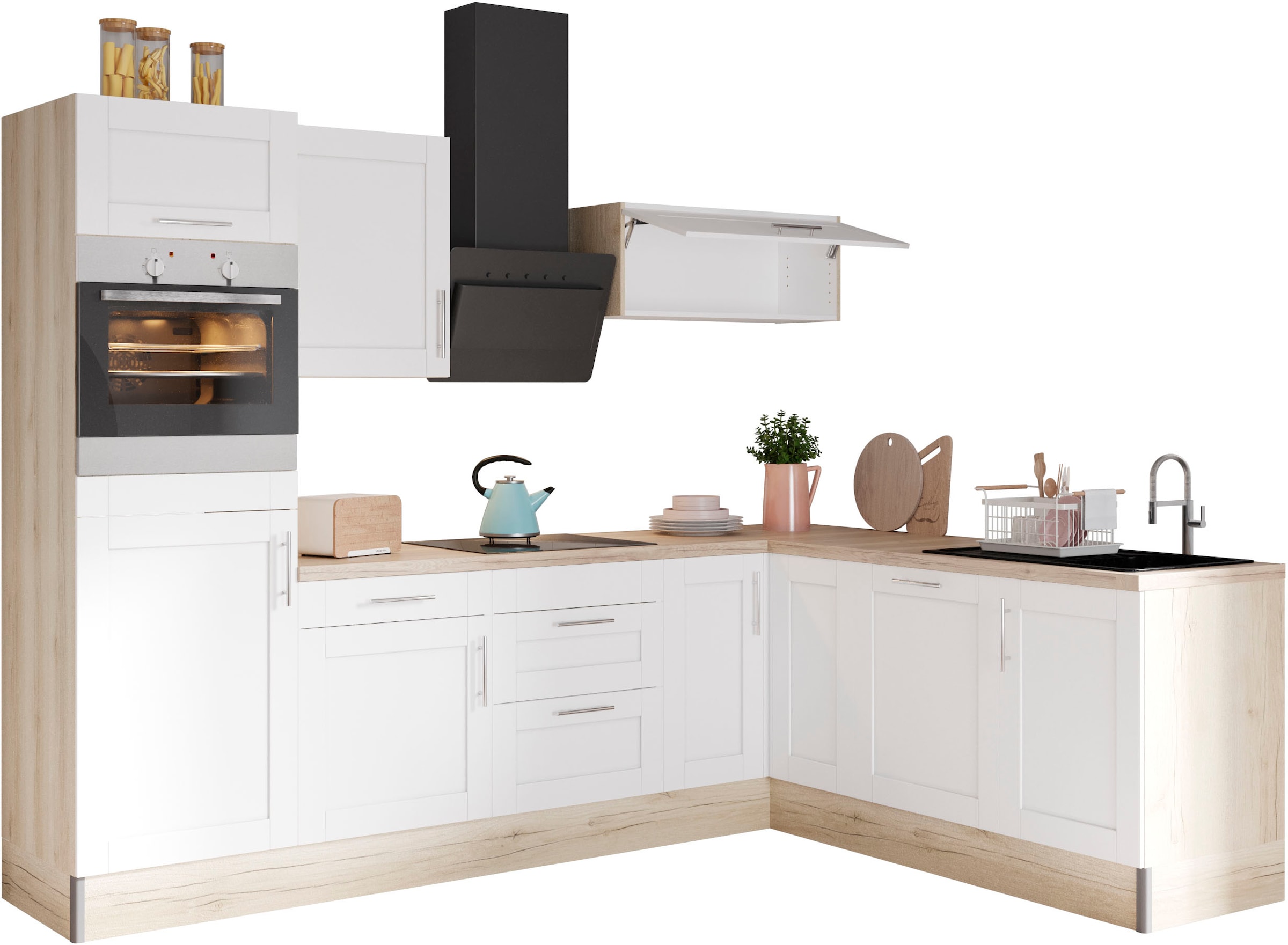 KOCHSTATION Küche »KS-Ahus«, 200 x 270 cm breit, wahlweise mit E-Geräten, S günstig online kaufen