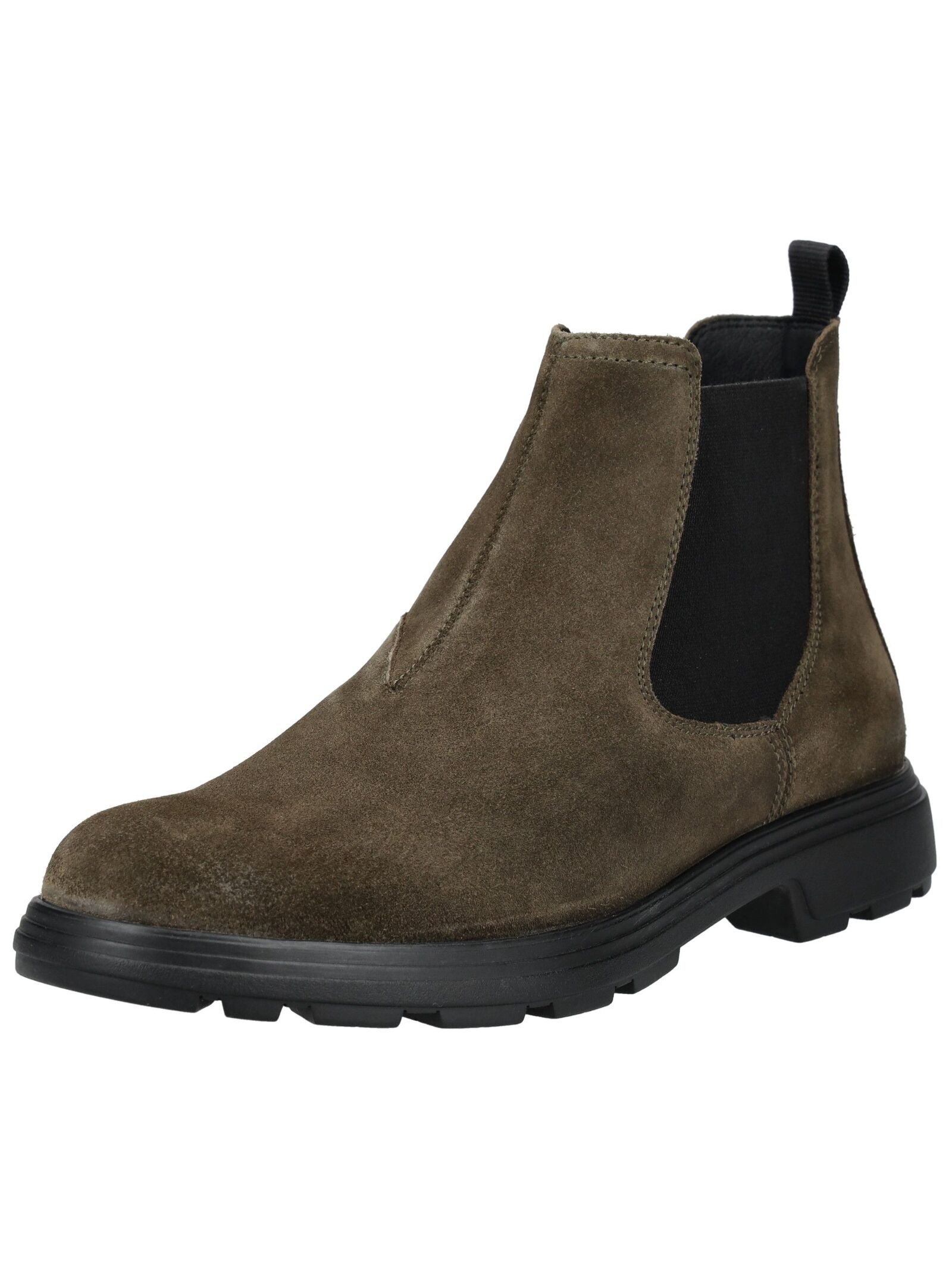 GEOX Stiefelette »Stiefelette Leder/Textil« Military 41 41 Verschluss: Schlupfschuh