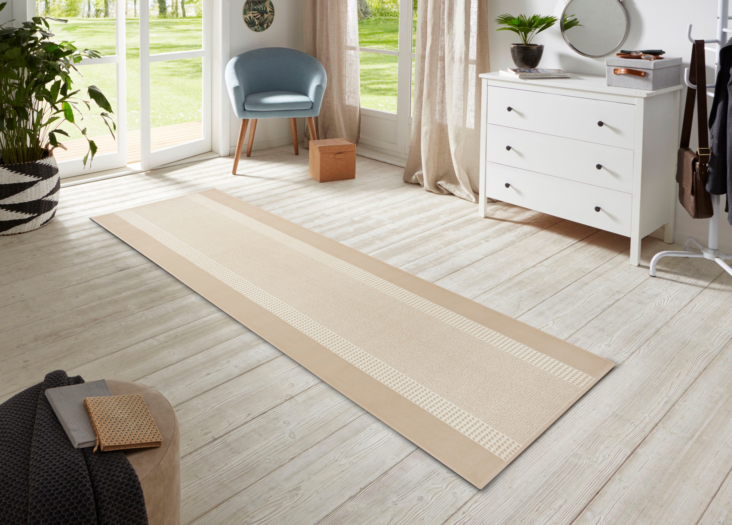 HANSE Home Läufer »Band«, rechteckig, Kurzflor, Weich, Wohnzimmer, Schlafzimmer, Esszimmer Küche, Flur