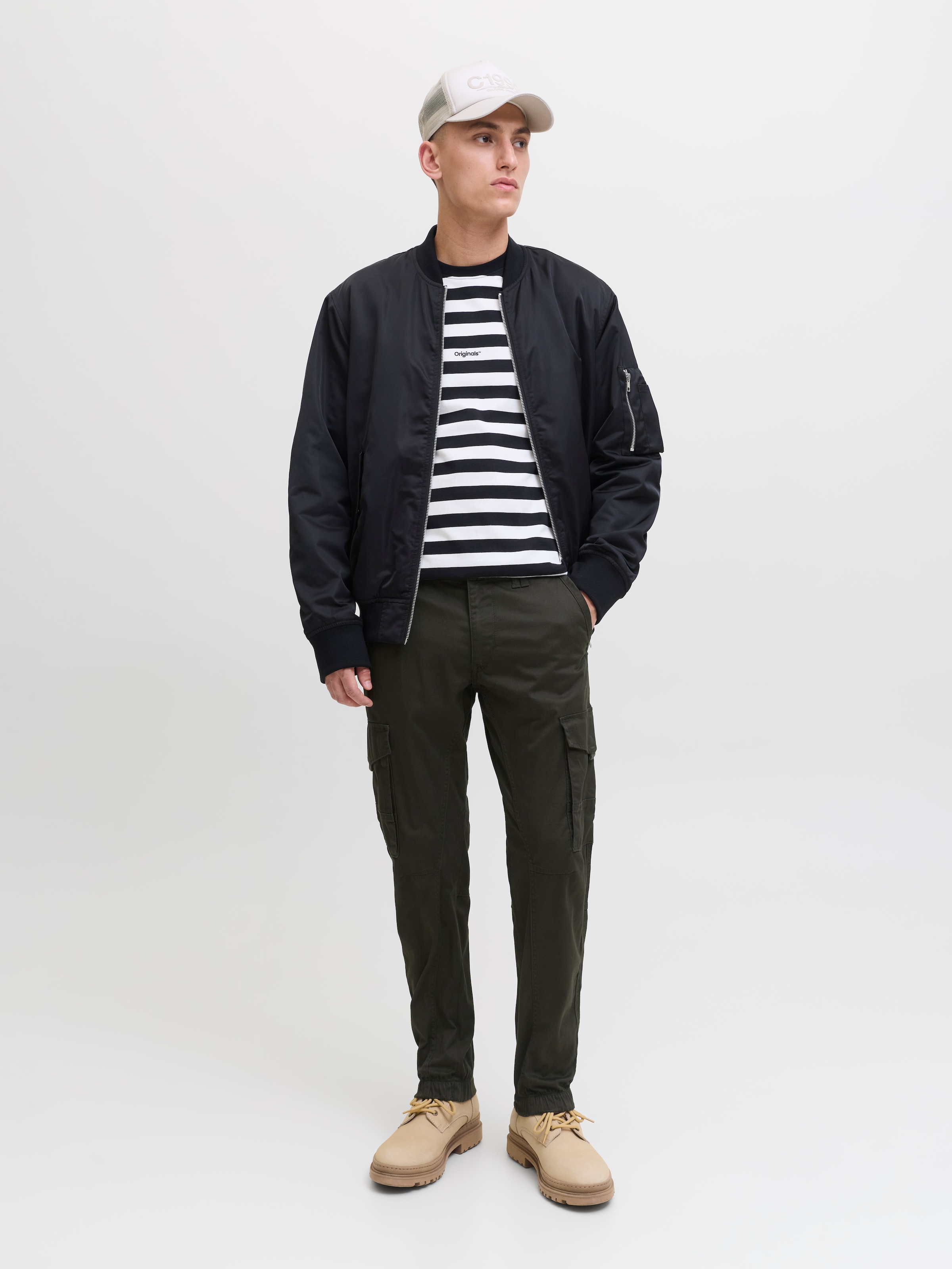 Jack & Jones Cargohose »JPSTPAUL JJFLAKE CARGO NOOS«  Baumwollmischung, regular fit