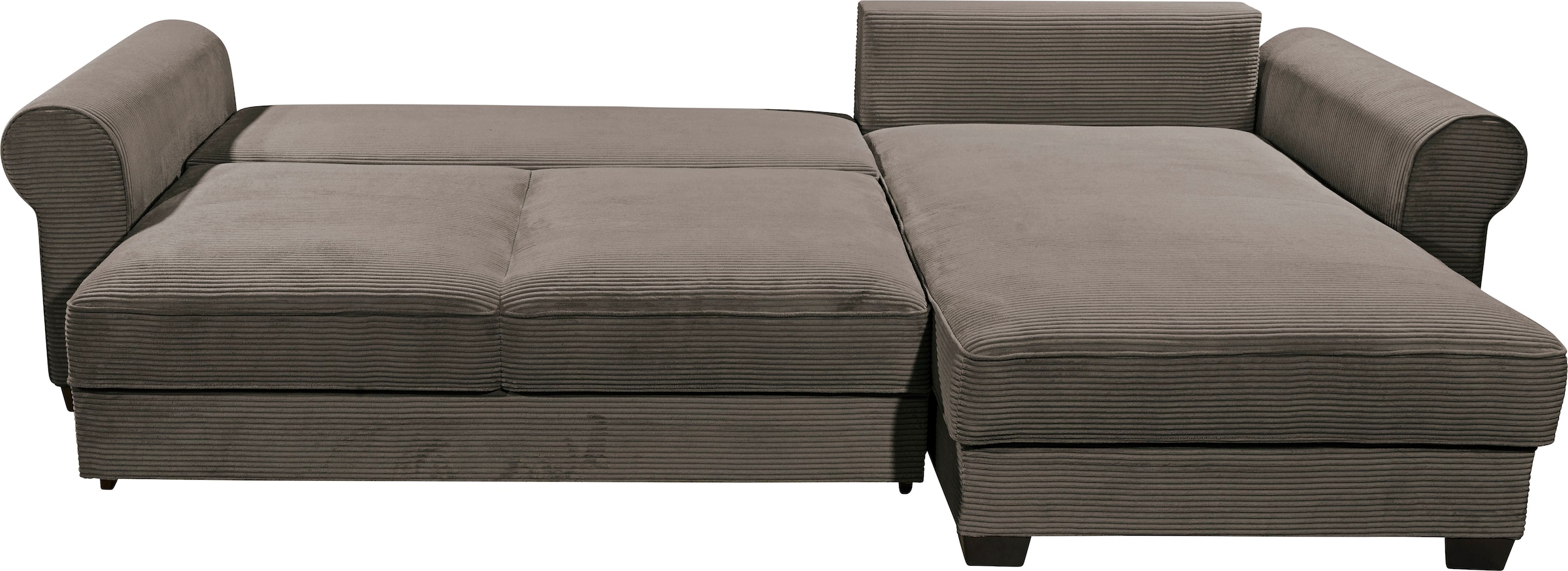 ED EXCITING DESIGN Ecksofa »Angelina L-Form« mit Bettfunktion, Bettkasten & 5 Zierkissen