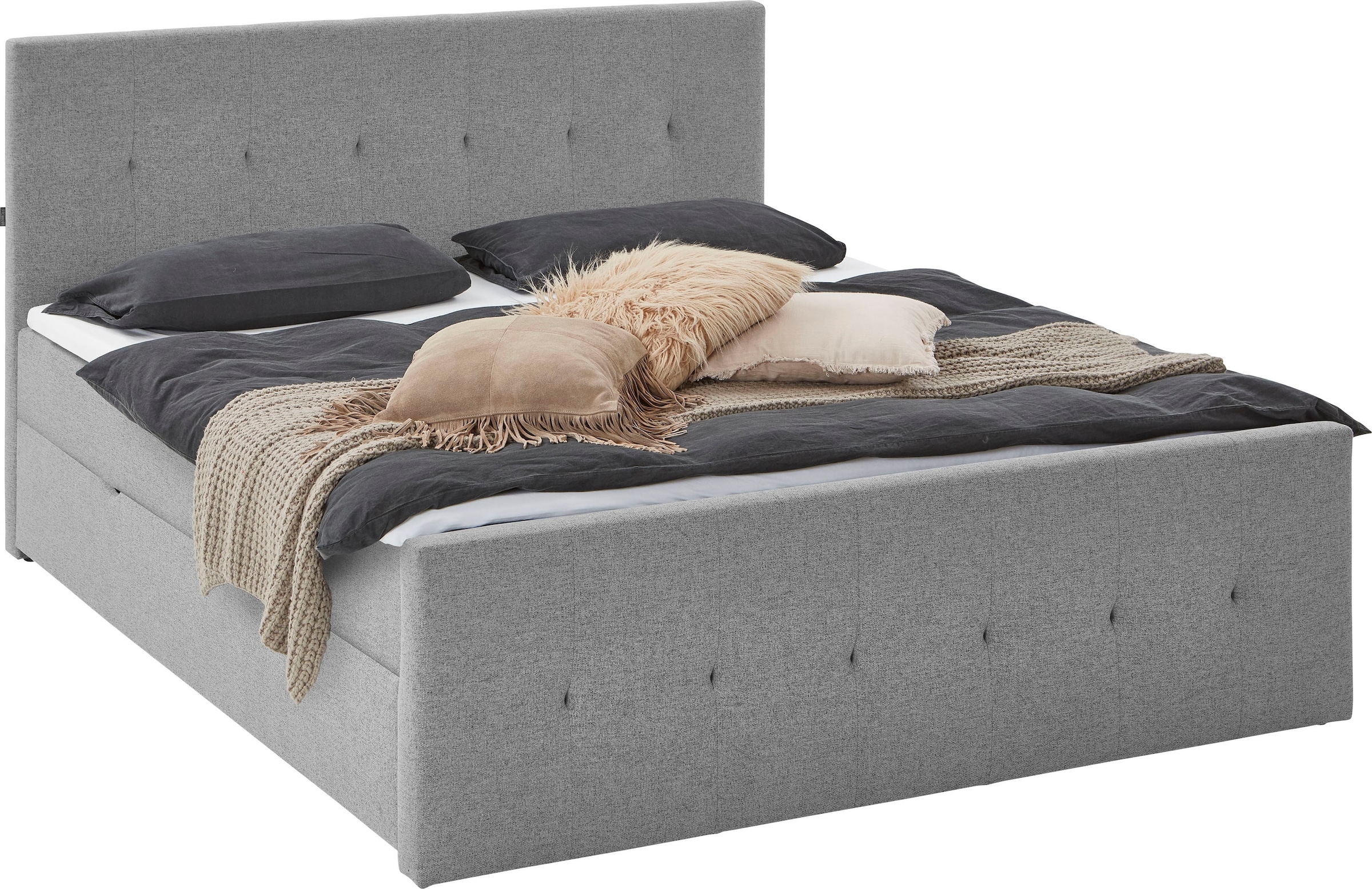 INOSIGN Boxbett »Tessaja«, 180 x 200cm, mit Bettkasten, inkl. Topper