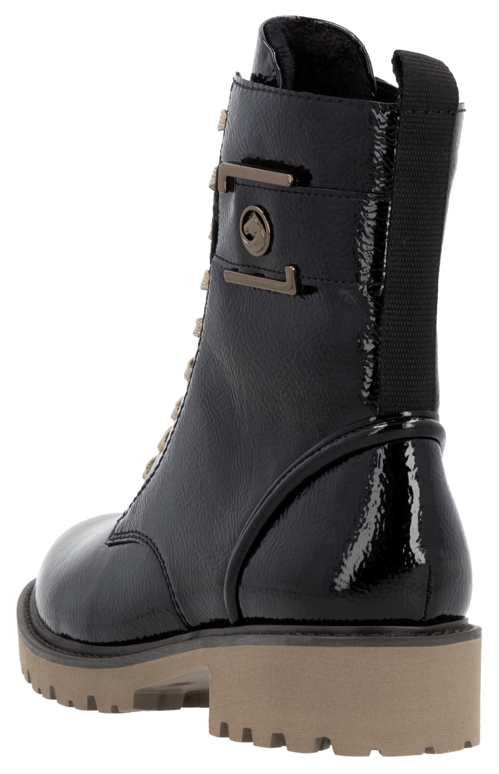Remonte Schnürstiefelette »Elisabeth Hurley-Collection«, Blockabsatz, Schnürschuh mit praktischem Innenreißverschluss