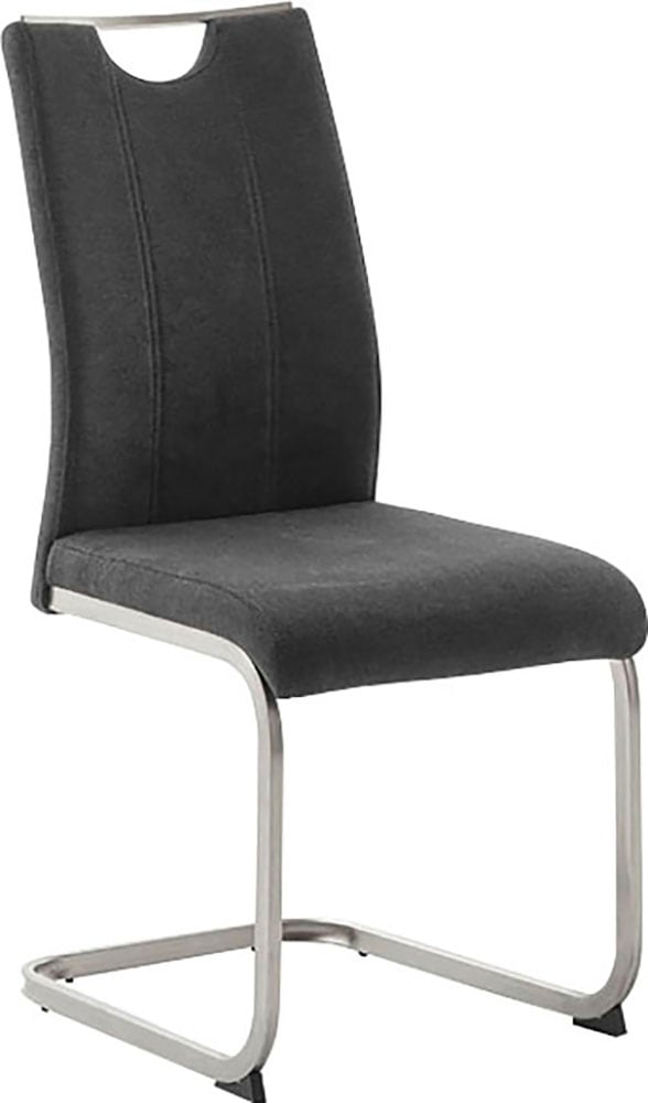 MCA furniture Freischwinger »MCA TERESINA Schwingstuhl mit Griffloch«, Feingewebe, (4er-Set), Schwingstühle mit Griffloch, Komfortsitzhöhe von ca. 48 cm