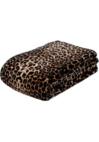 Gözze Wohndecke »Leopard«, mit gedrucktem Motiv, Kuscheldecke kaufen