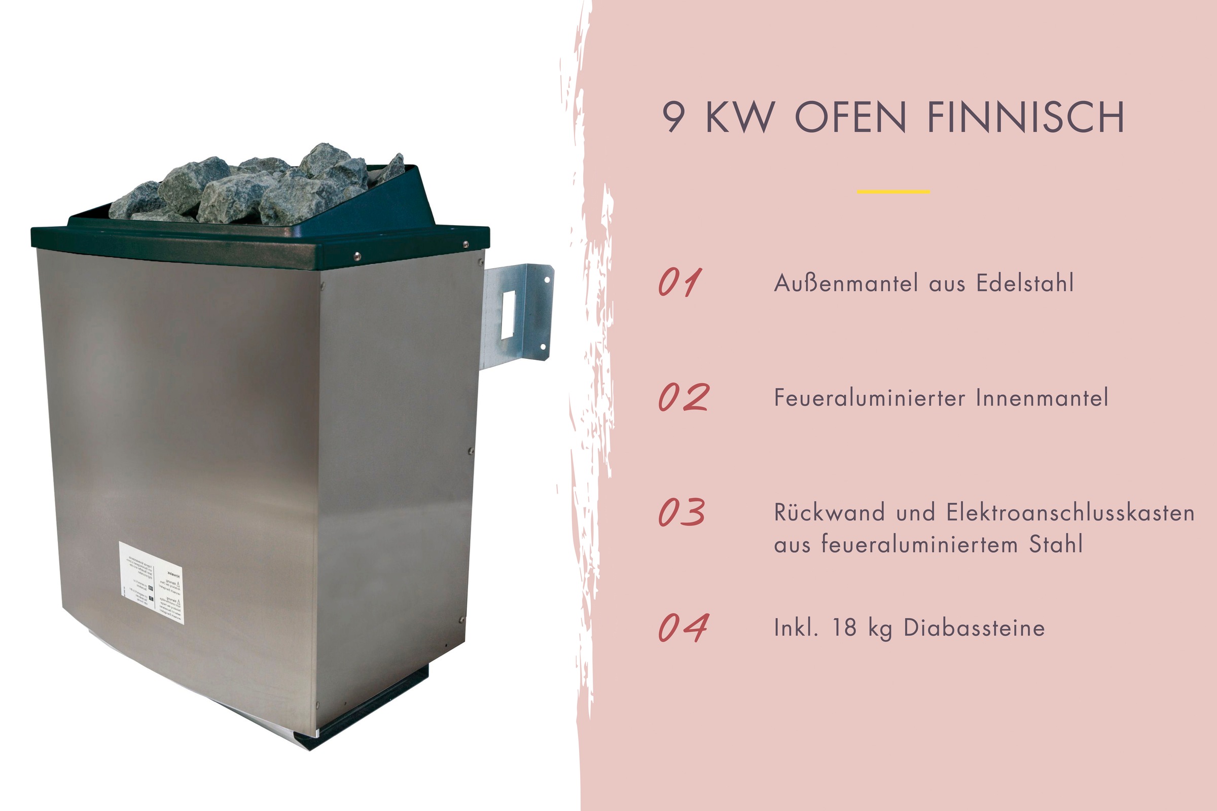 welltime Sauna »Ricky«, mit bronzierter Ganzglastür, für bis zu 3 Personen