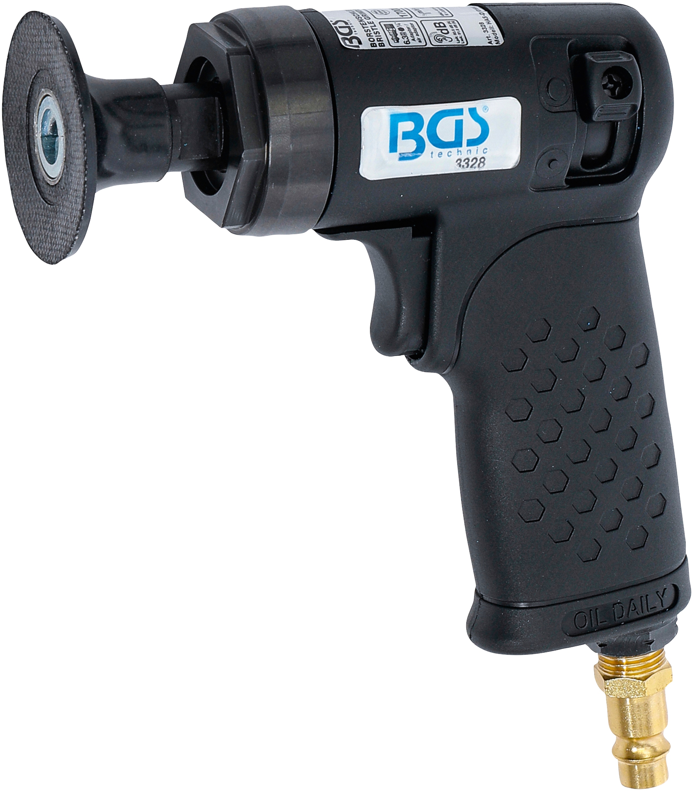 BGS Drehmomentschlüssel »Druckluft-Borstenschleifer-Satz«, (17 St.), 10 - 50 Nm, für 9 x 12 mm Einsteckwerkzeuge