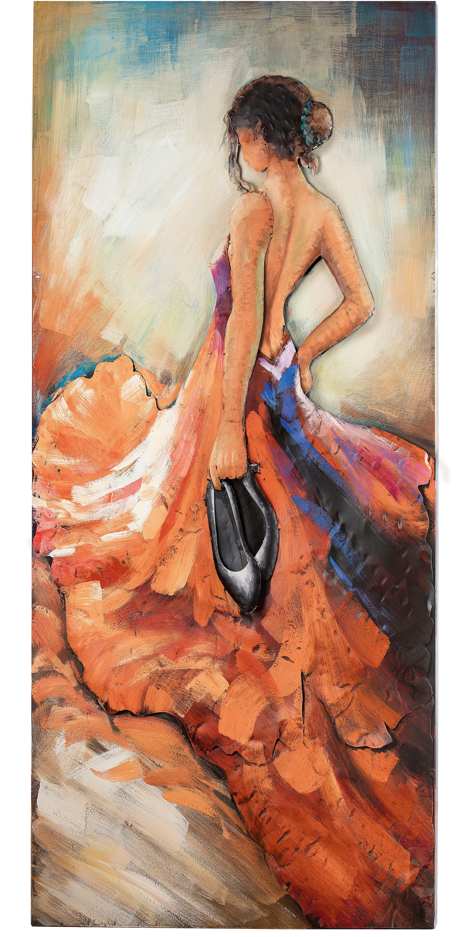GILDE GALLERY Metallbild »Kunstobjekt Barefoot Tango« Frau 1 Stk. tlg. günstig online kaufen