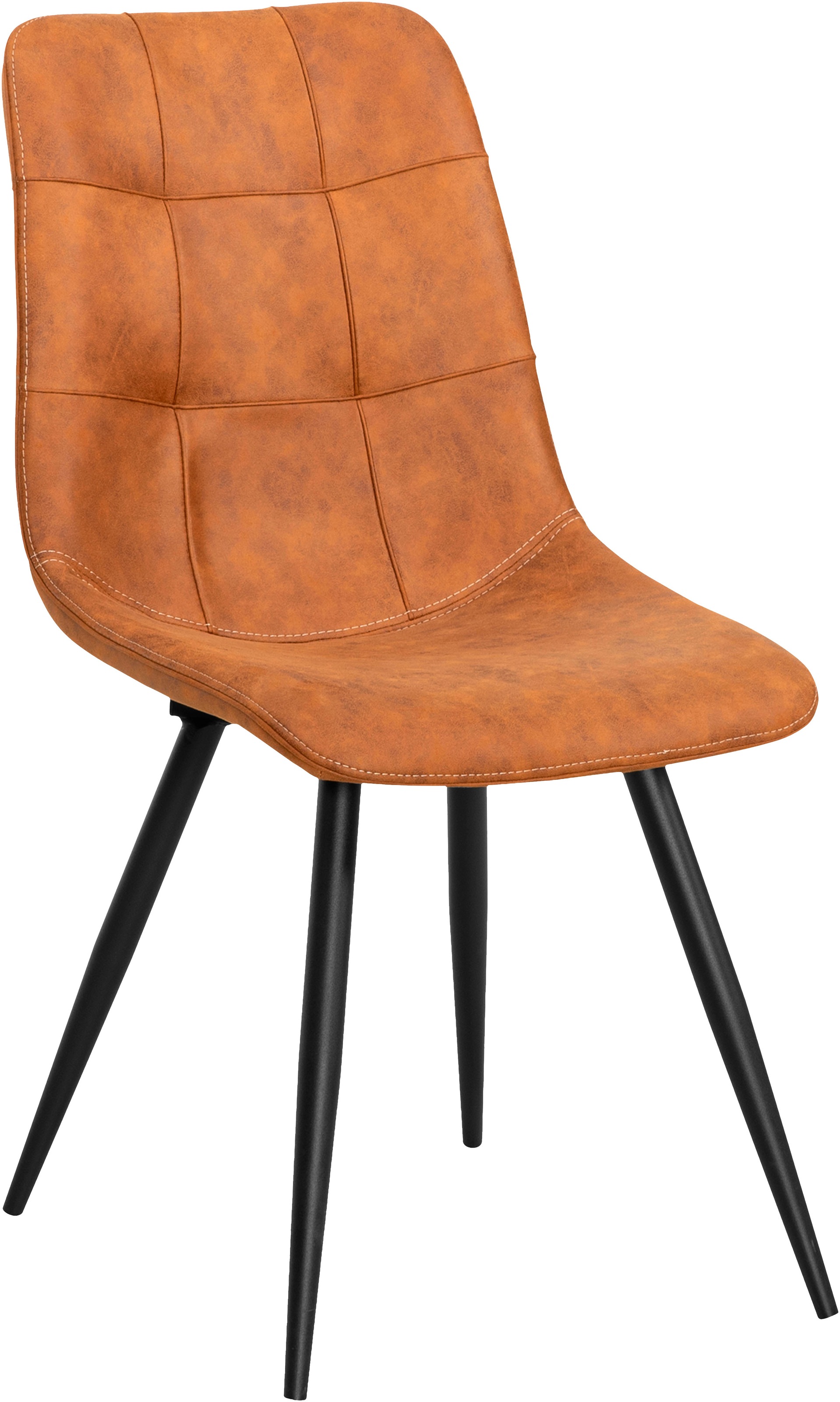 OMG Design Esszimmerstuhl »Peak«, (Set), 1 St., Stoff, moderne Sitzschale in Microfaser Lederoptik
