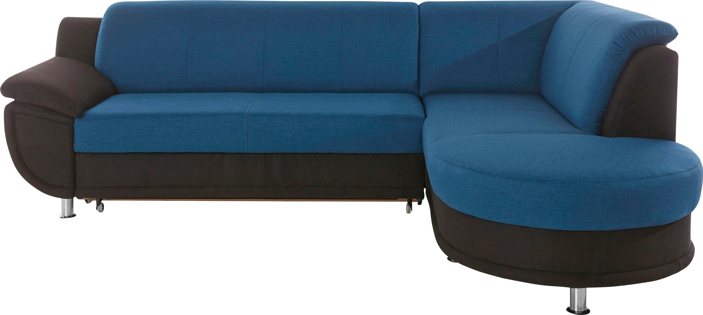 TRENDMANUFAKTUR Ecksofa »Rondo 3, zeitlos und bequem, Materialmix, breite A günstig online kaufen