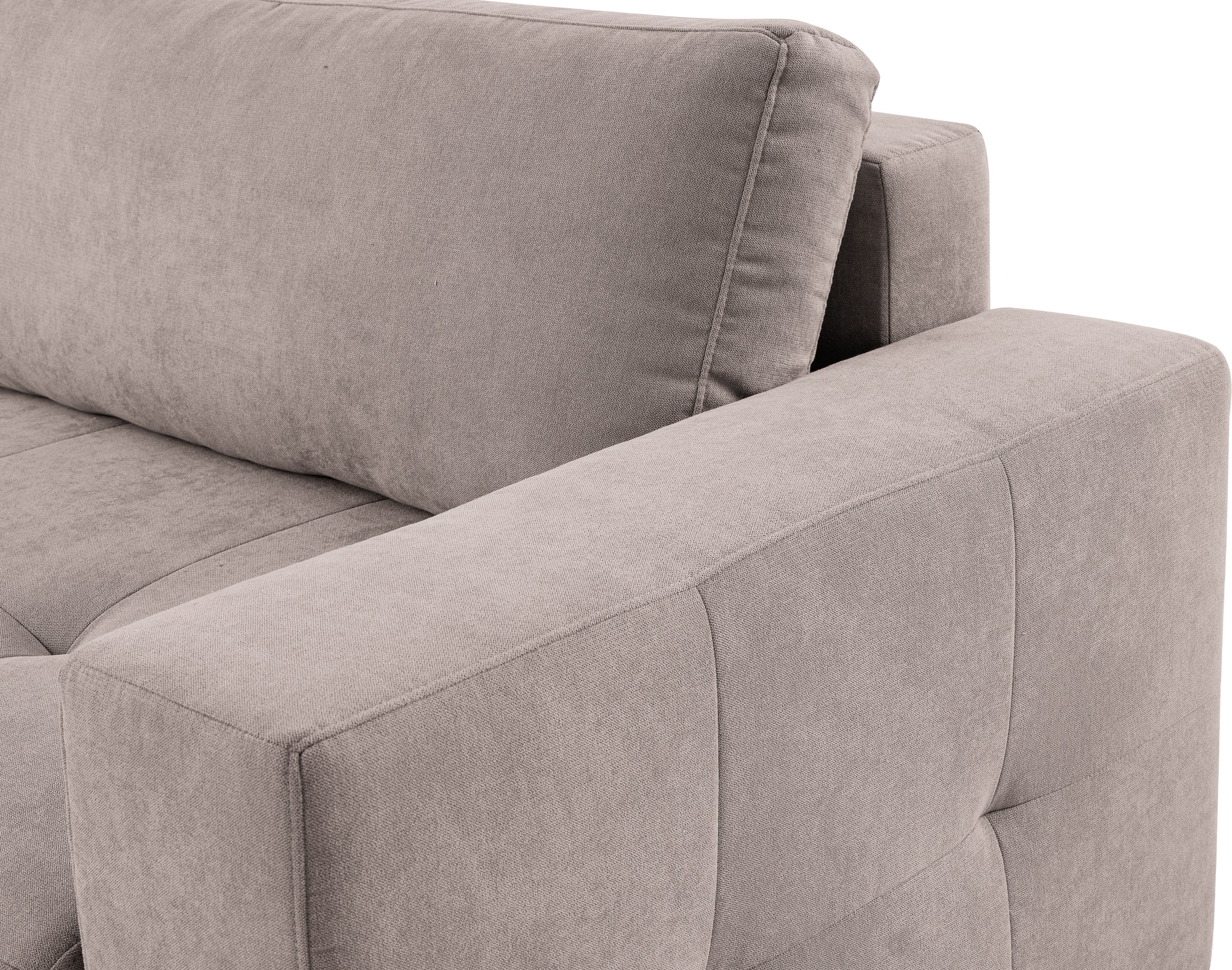 WERK2 Ecksofa »Indiana 270 x 182 cm inkl. Bettfunktion & Bettkasten modern und bequem« Luxus-Microfaser weich ENJOY NEW, L-Form, XXL, Schlaffunktion