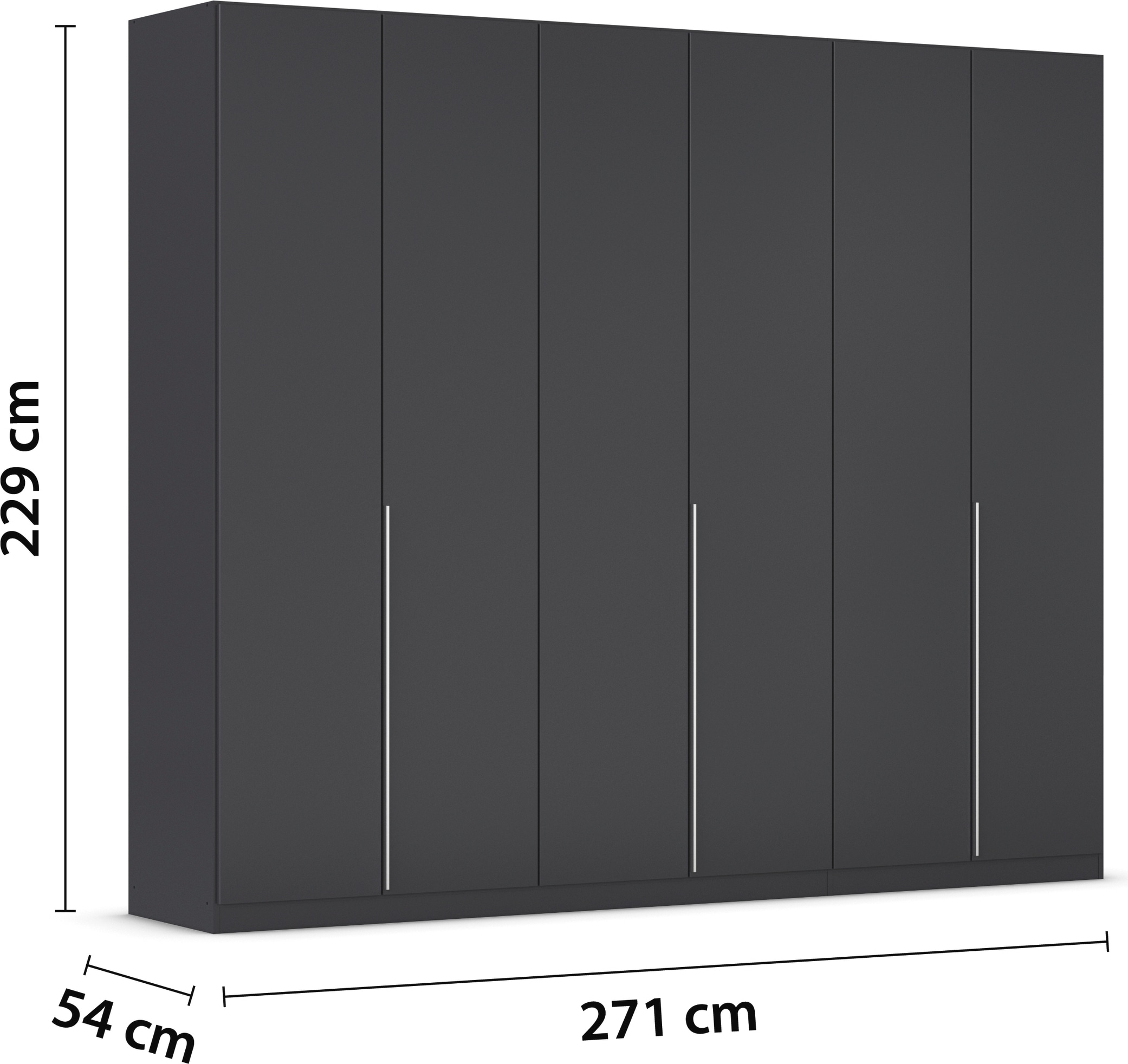 rauch Drehtürenschrank »Kleiderschrank Schrank Garderobe AGORDO TOPSELLER Schlafzimmer«, (in zwei Griff-Farben mit Dekor- oder Hochglanzfront), durchdachte Innenausstattung, in 6 Breiten und 2 Höhen MADE IN GERMANY