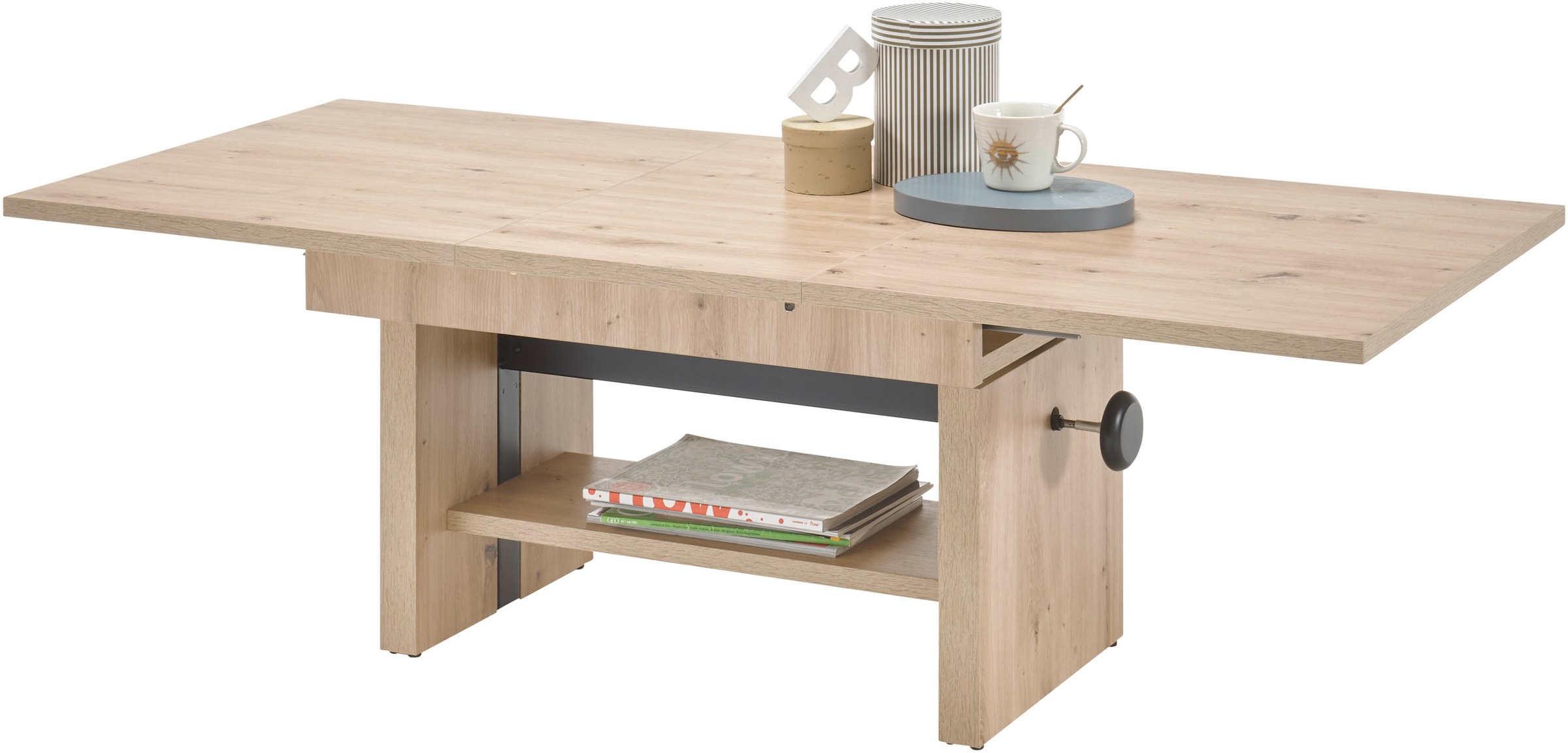 Stolkom Couchtisch »Event höhenverstellbar, ausziehbar, BxHxT 110-150x48-63 günstig online kaufen