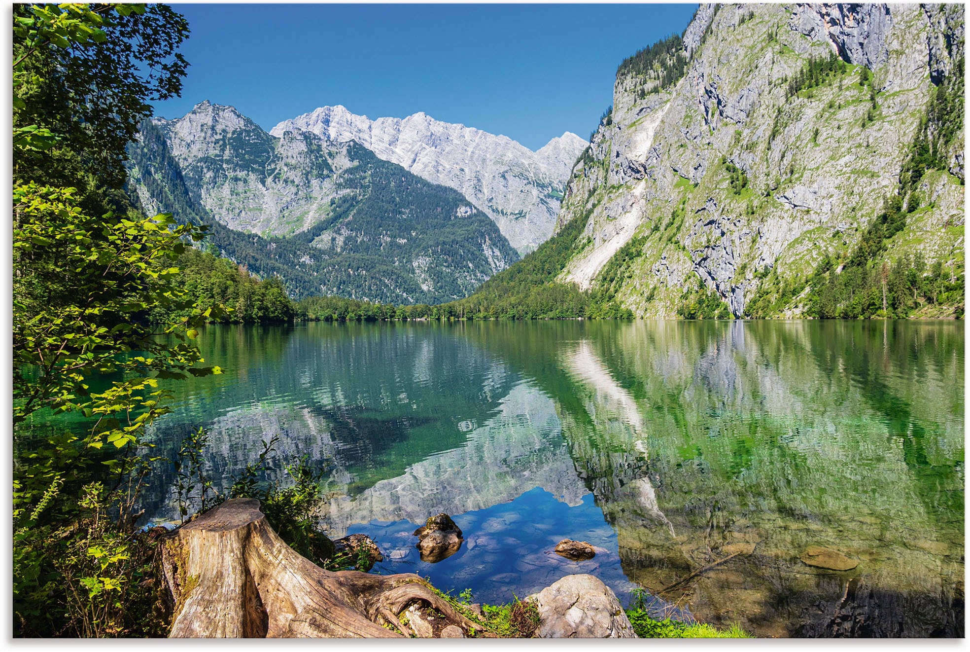 Artland Wandbild »Obersee Berchtesgadener Land in Bayern«, Berge & Alpenbil günstig online kaufen